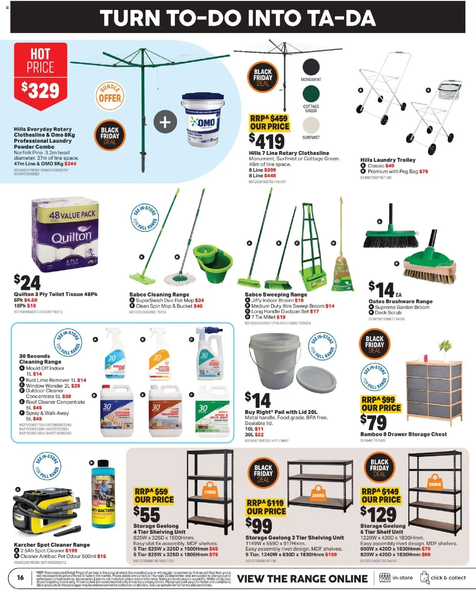 Mitre 10 catalogue - valid from 05.11.2025 | Page: 16 | Products: Powder, Mop, Accessories, Treatment