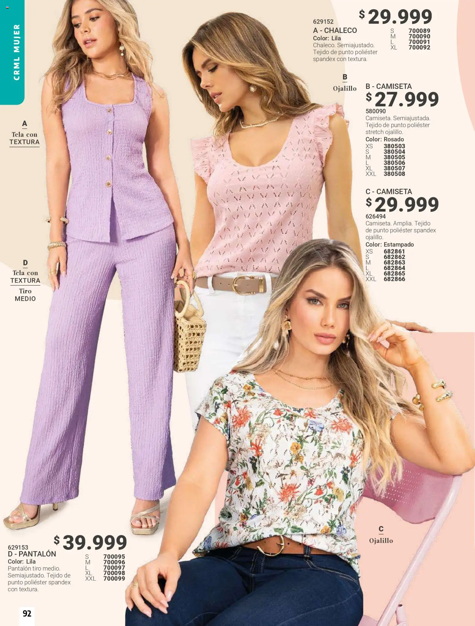 Carmel revista - valida desde el 01.05.2026 | Página: 92 | Productos: Camiseta, Chaleco
