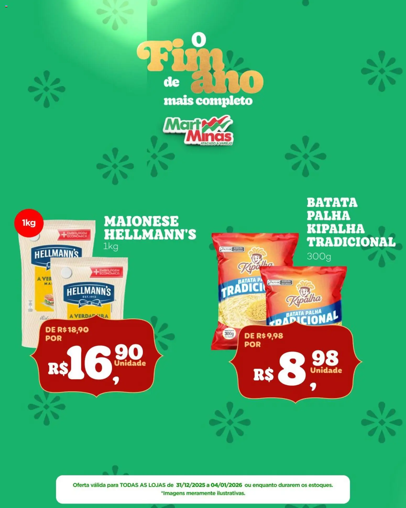 Mart Minas Folheto - válido de 31.12.2025 | Página: 6 | Produtos: Batata palha, Batata, Maionese