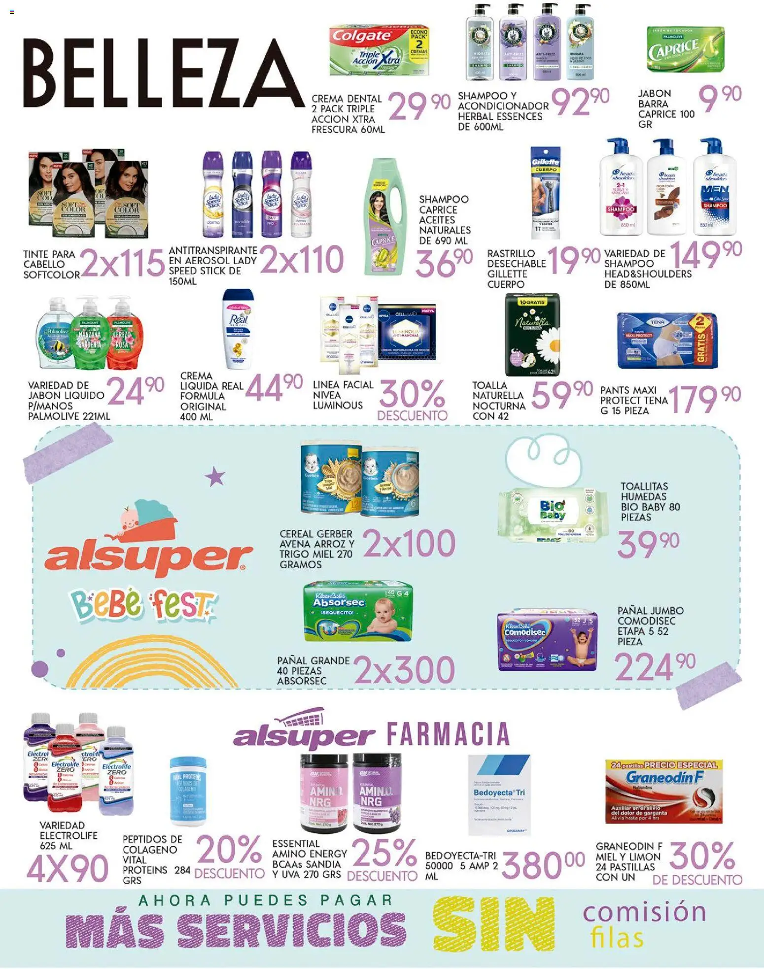 Nuevas ofertas de Alsuper válidas en toda la República Mexicana desde el 28.10.2025. ¡Encuentra las mejores ofertas en Alsuper folleto Zacatecas! | Página: 4 | Productos: Arroz, Barra, Acondicionador, Jabón