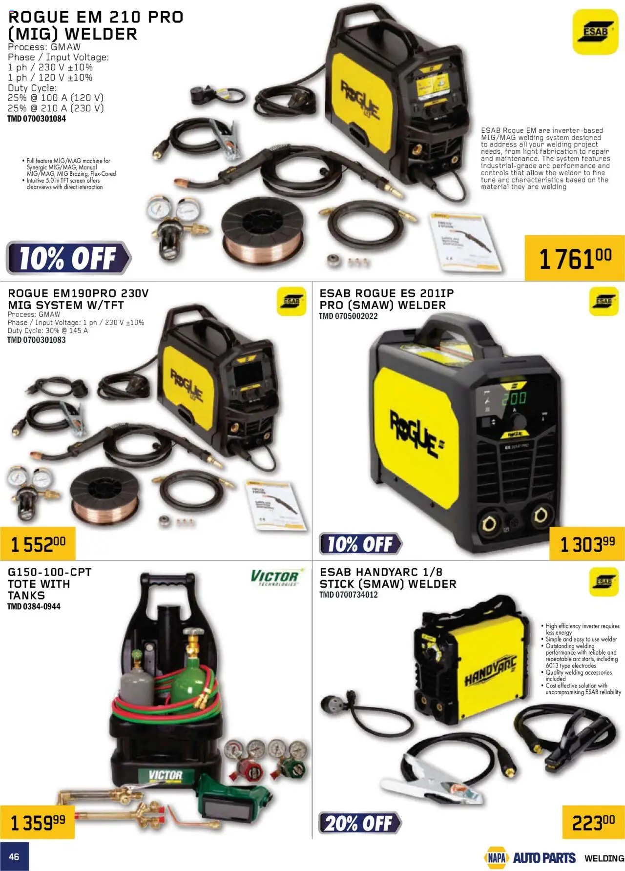 NAPA Auto Parts flyer valid from 01.10.2025 | Page: 46
