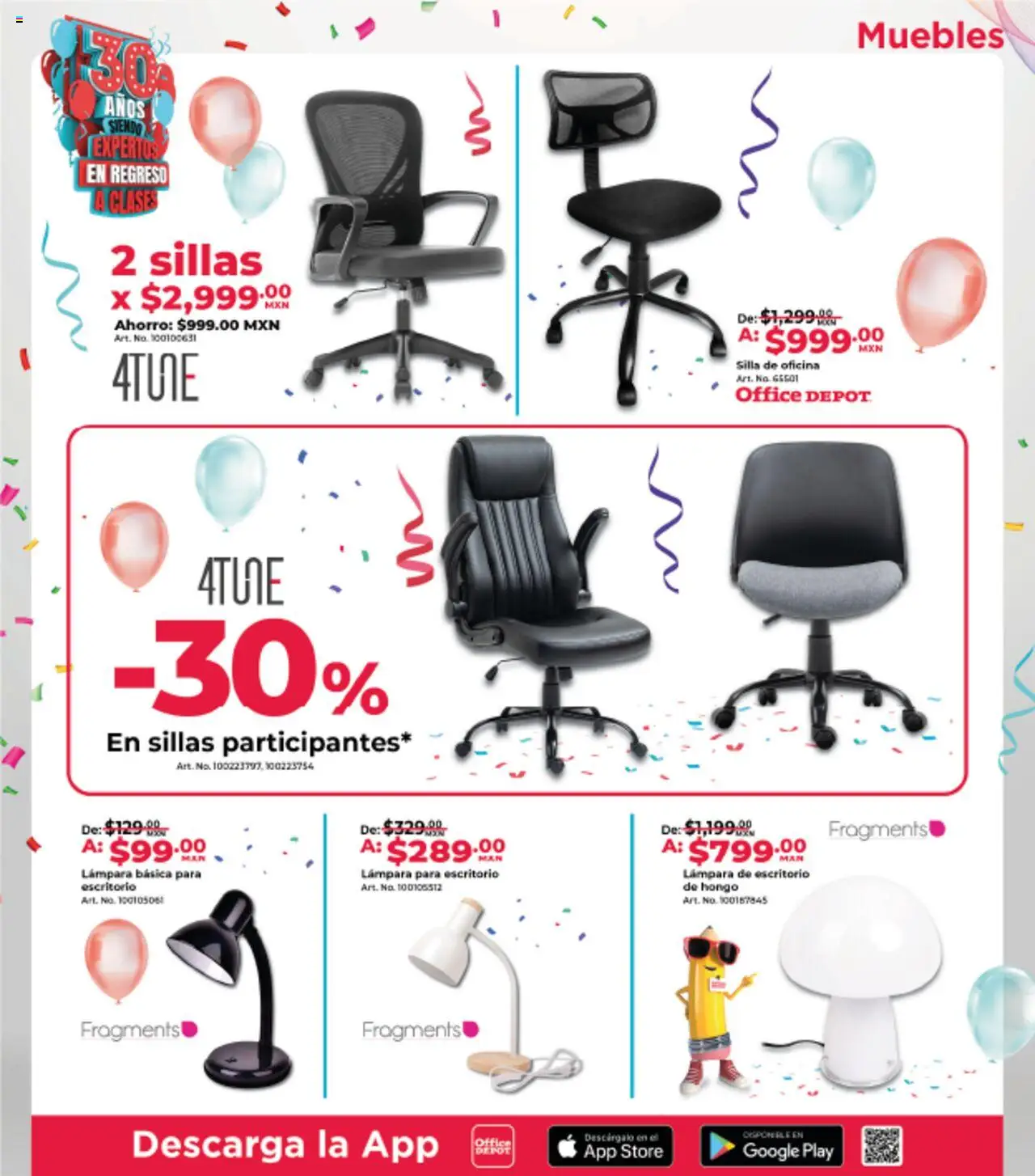 Nuevas ofertas de Office Depot válidas en toda la República Mexicana desde el 01.08.2025. ¡Encuentra las mejores ofertas en Office Depot - Catálogo! | Página: 21 | Productos: Silla, Escritorio, Lámpara