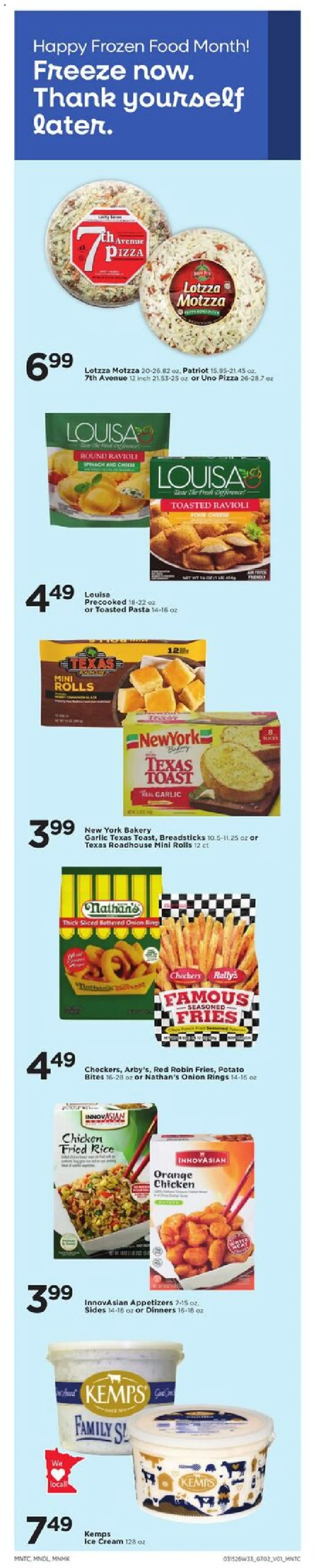 Cub Foods Weekly Savings - MN - valid from 15.03.2026 | Page: 5 | Products: Ring, Pizza, Pasta, Onion