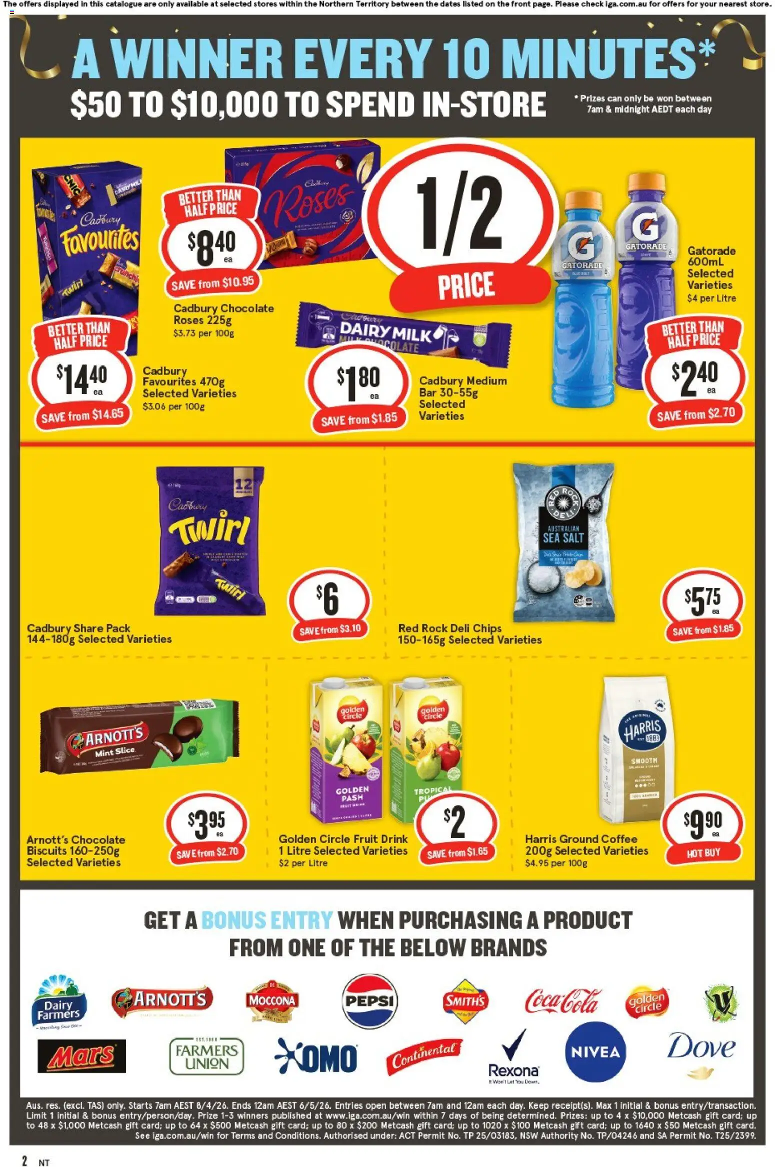 IGA catalogue - valid from 15.04.2026 | Page: 2 | Products: Platforms, Pasta, Olives, Wheat