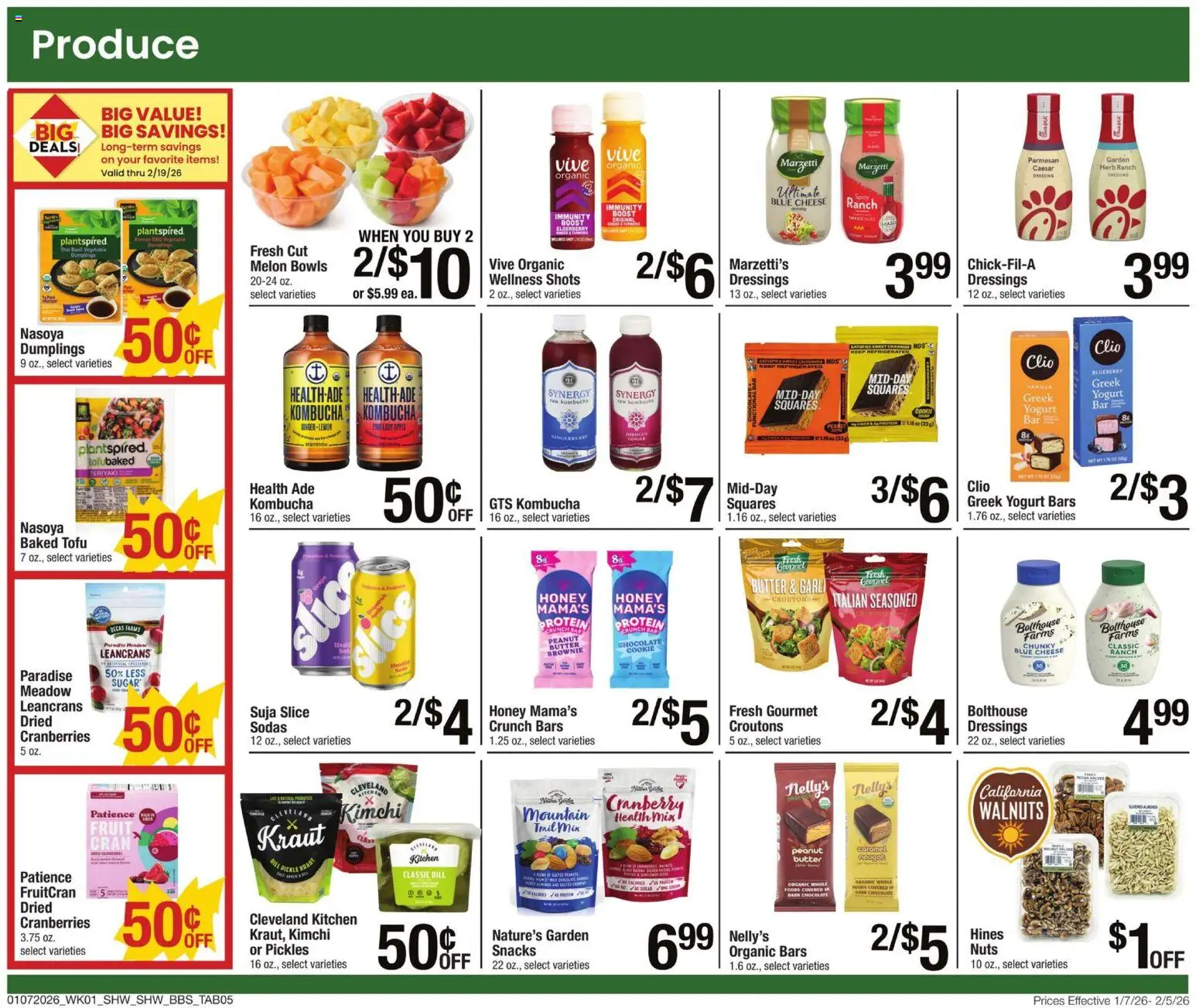 Shaw's Big Book of Savings - valid from 07.01.2026 | Page: 5 | Products: Butter, Chocolate, Melon, Dill