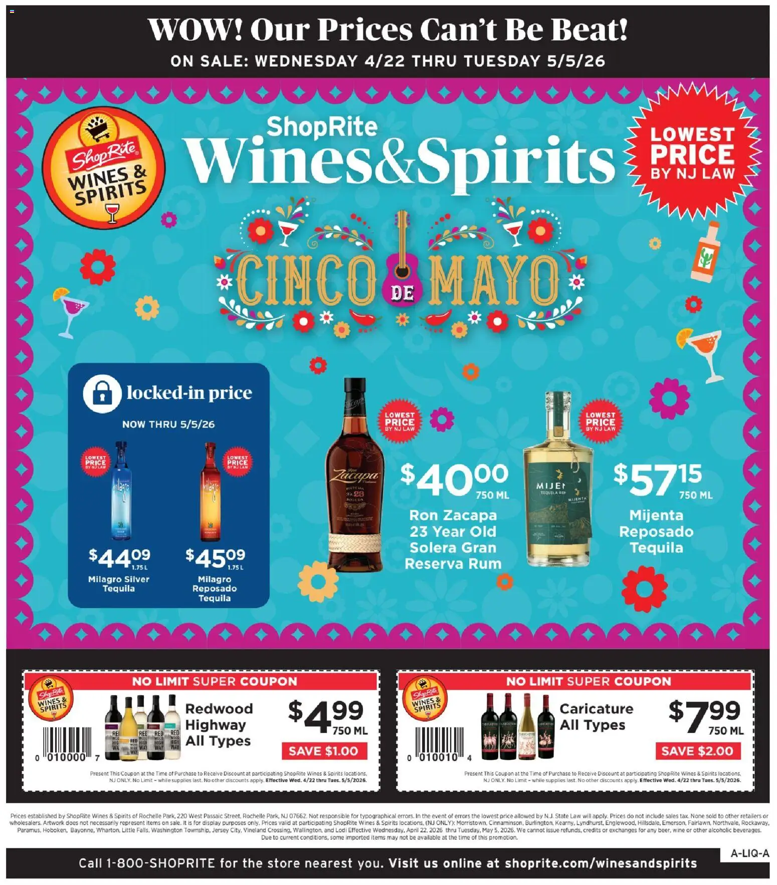 ShopRite Wine & Spirits - valid from 22.04.2026 | Page: 1 | Products: Wine