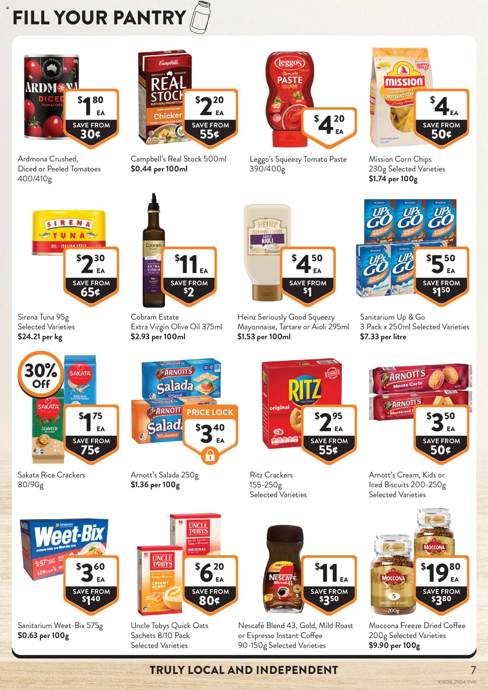 Foodworks catalogue - valid from 29.04.2026 | Page: 7 | Products: Crackers, Honey, Oats, Chips