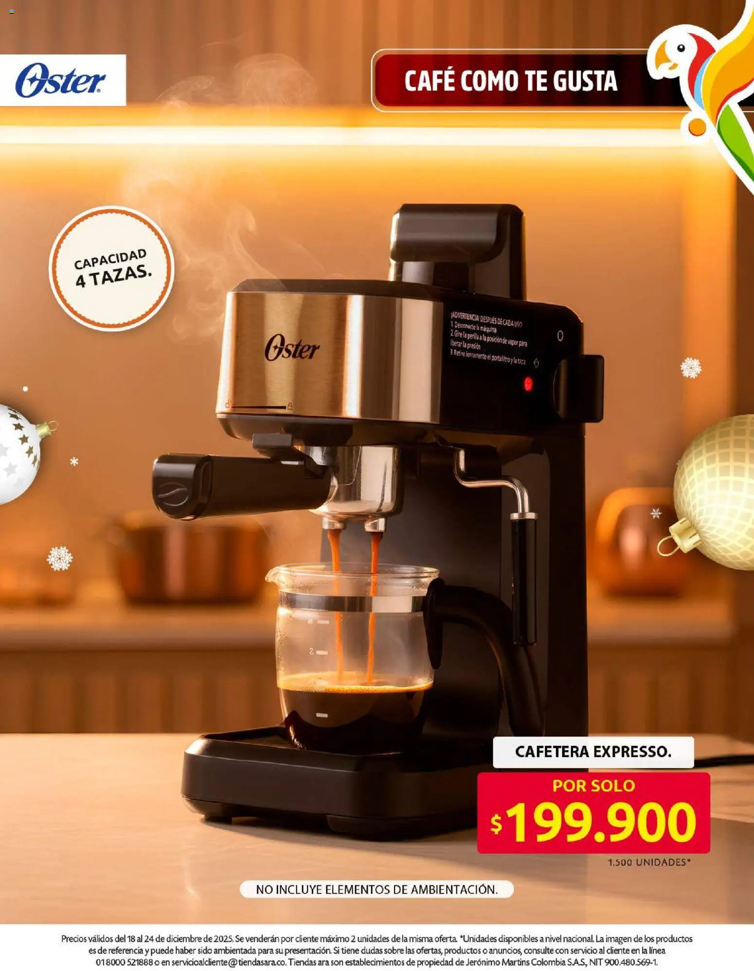 Ara revista - valida desde el 18.12.2025 | Página: 2 | Productos: Té, Cafetera, Sobre, Café