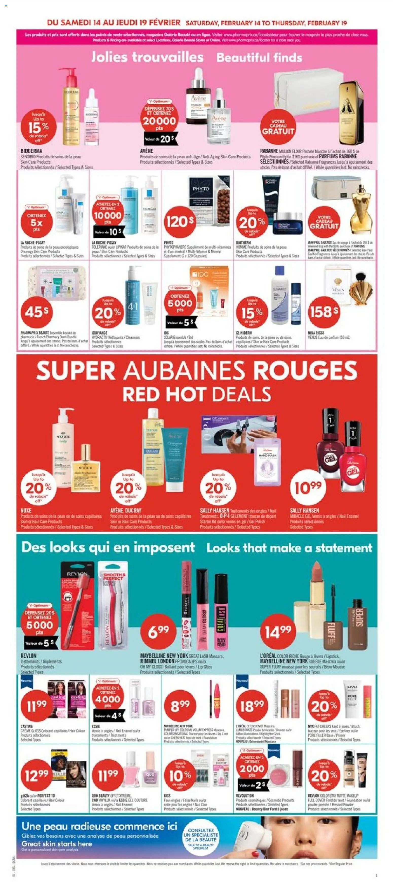 Pharmaprix flyer valid from 13.02.2026 | Page: 10 | Products: Perfume, Powder, Mascara, Lipstick