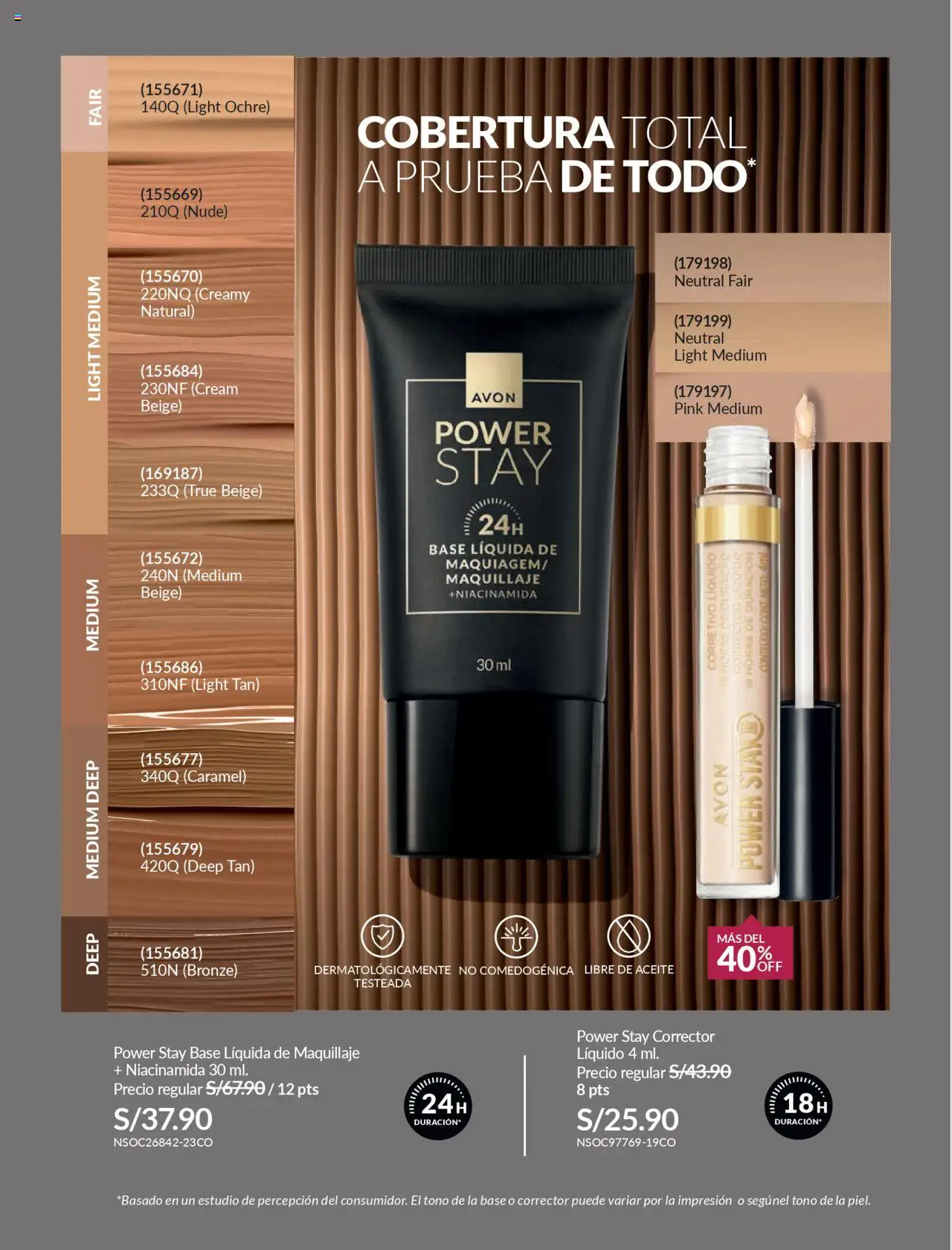 Catálogo Avon válido desde 11.08.2025 | Página: 39 | Productos: Aceite, Maquillaje, Corrector