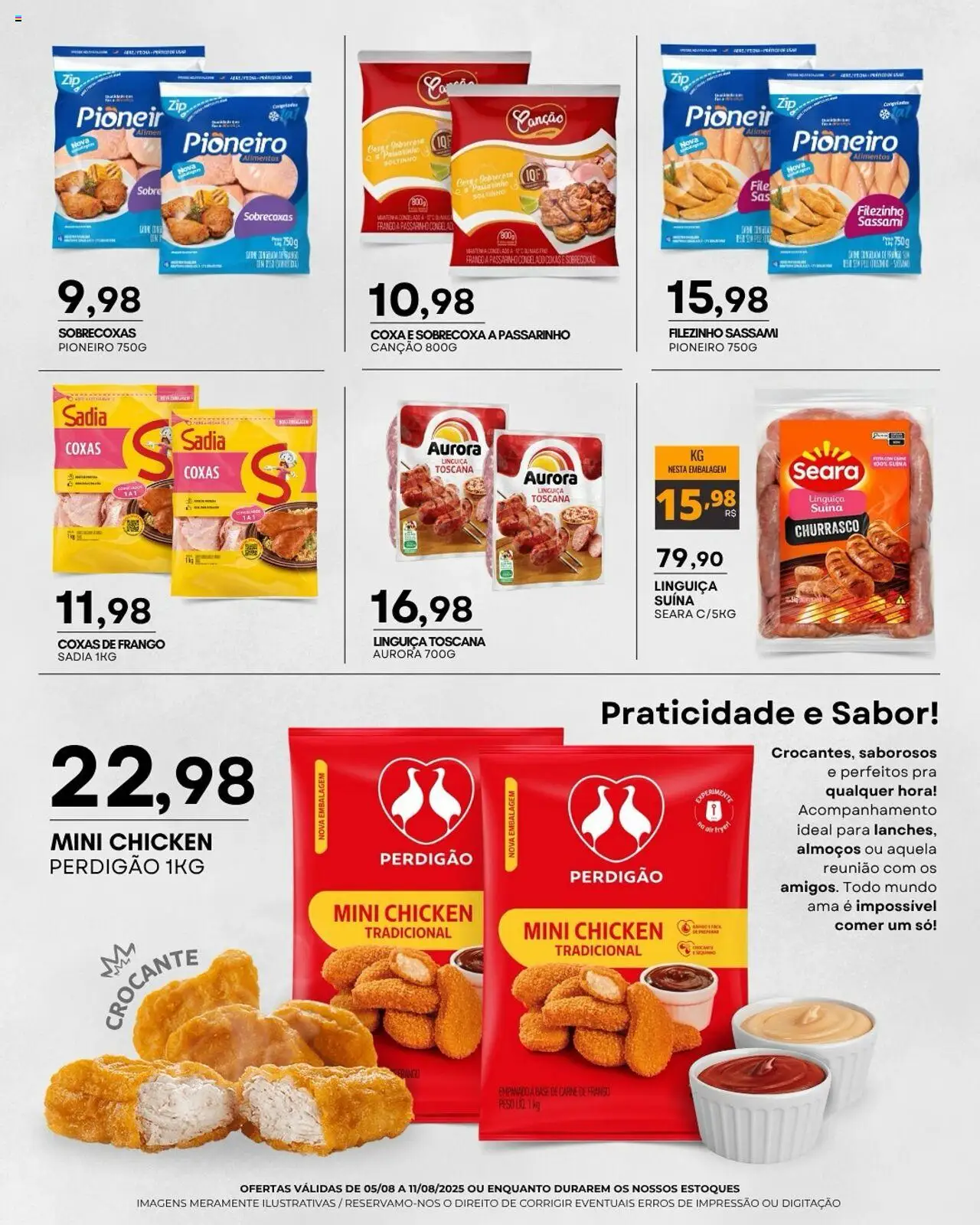 Mercadão Atacadista Folheto - válido de 05.08.2025 | Página: 2 | Produtos: Linguiça, Base, Carne, Frango