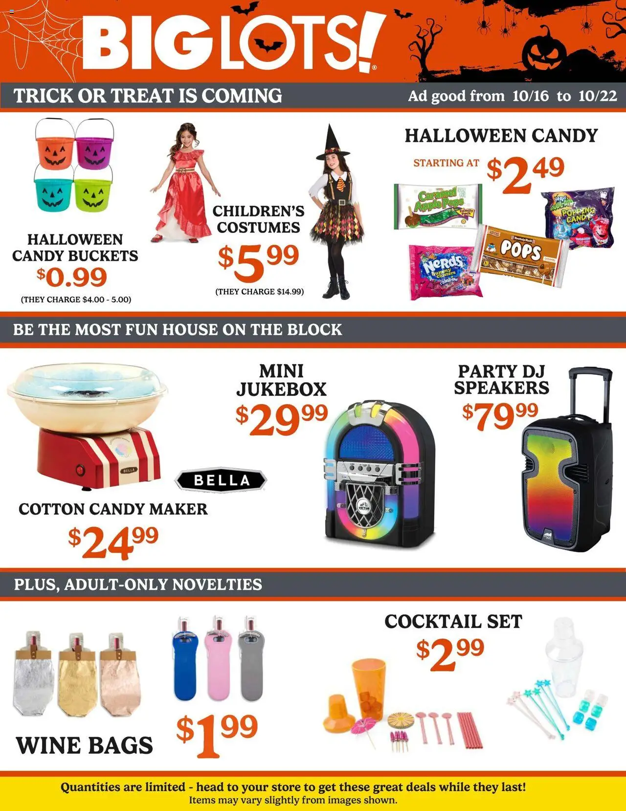 Big Lots Weekly Ad - valid from 16.10.2025 | Page: 1 | Products: Wine
