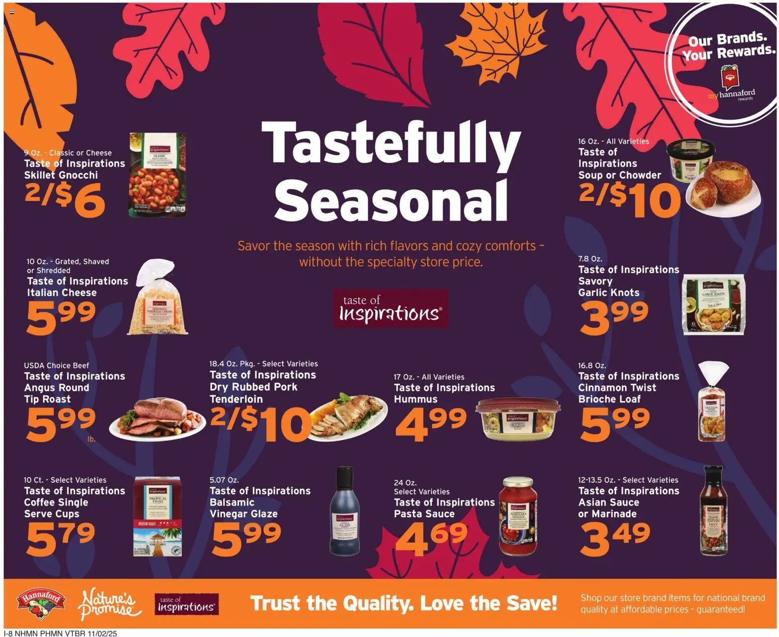 Hannaford Weekly Ad - valid from 02.11.2025 | Page: 16 | Products: Vinegar, Skillet, Cheese, Pasta