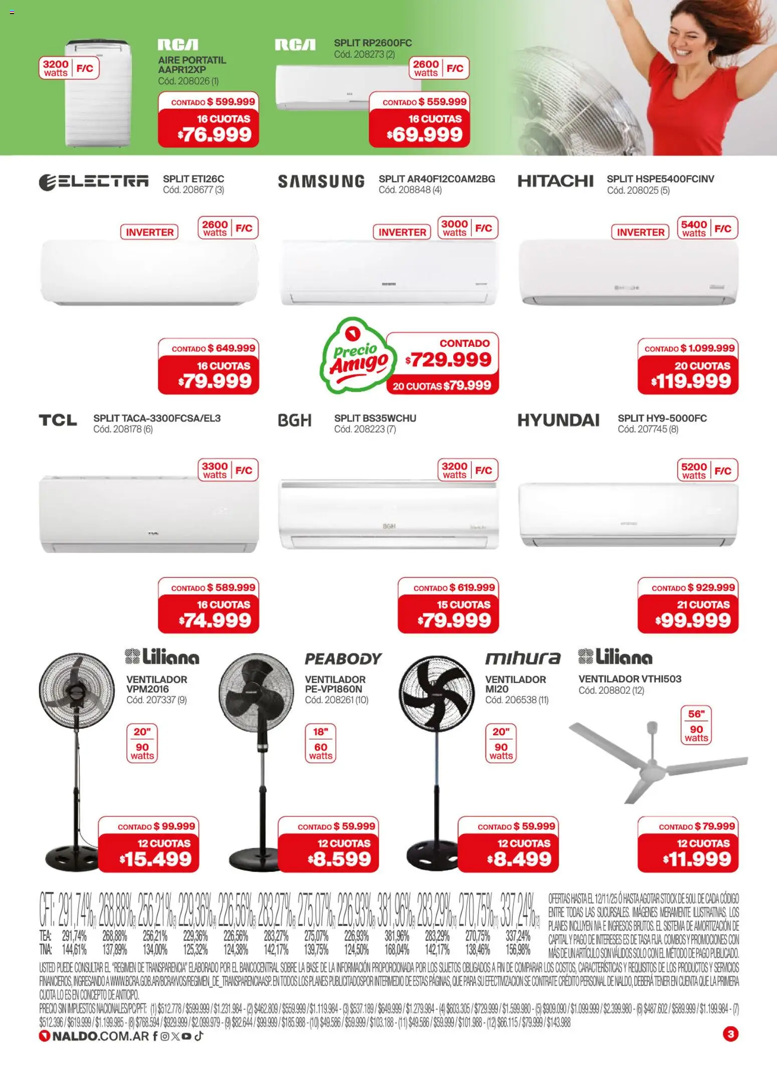 Naldo catálogo │ válido desde el 12.11.2025 | Página: 3 | Productos: Ventilador, Sobre