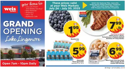 Preview of Weis weekly ads valid from 24.07.2025