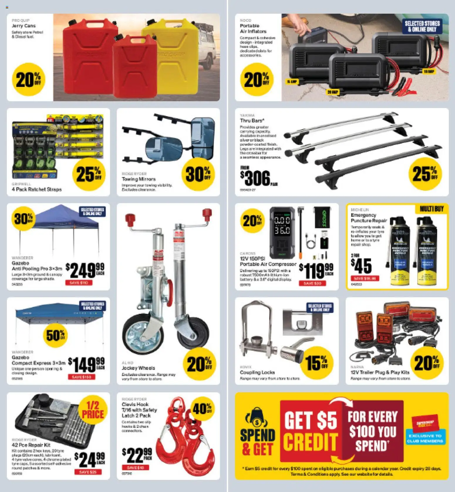 Supercheap Auto catalogue - valid from 02.01.2026 | Page: 16 | Products: Chain, Kits, Gazebo, Portable
