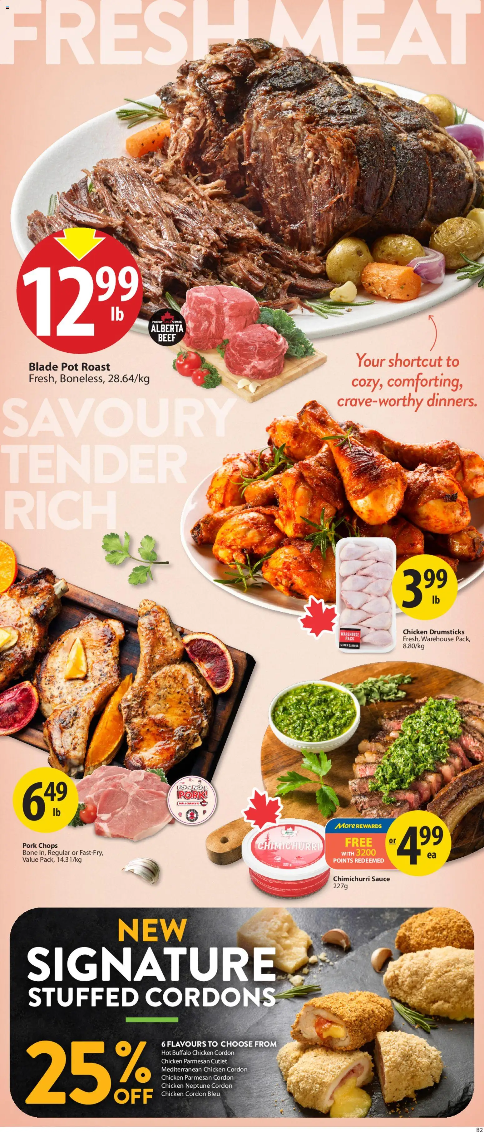 Save on foods flyer valid from 19.03.2026 | Page: 7 | Products: Beef, Chicken, Pork