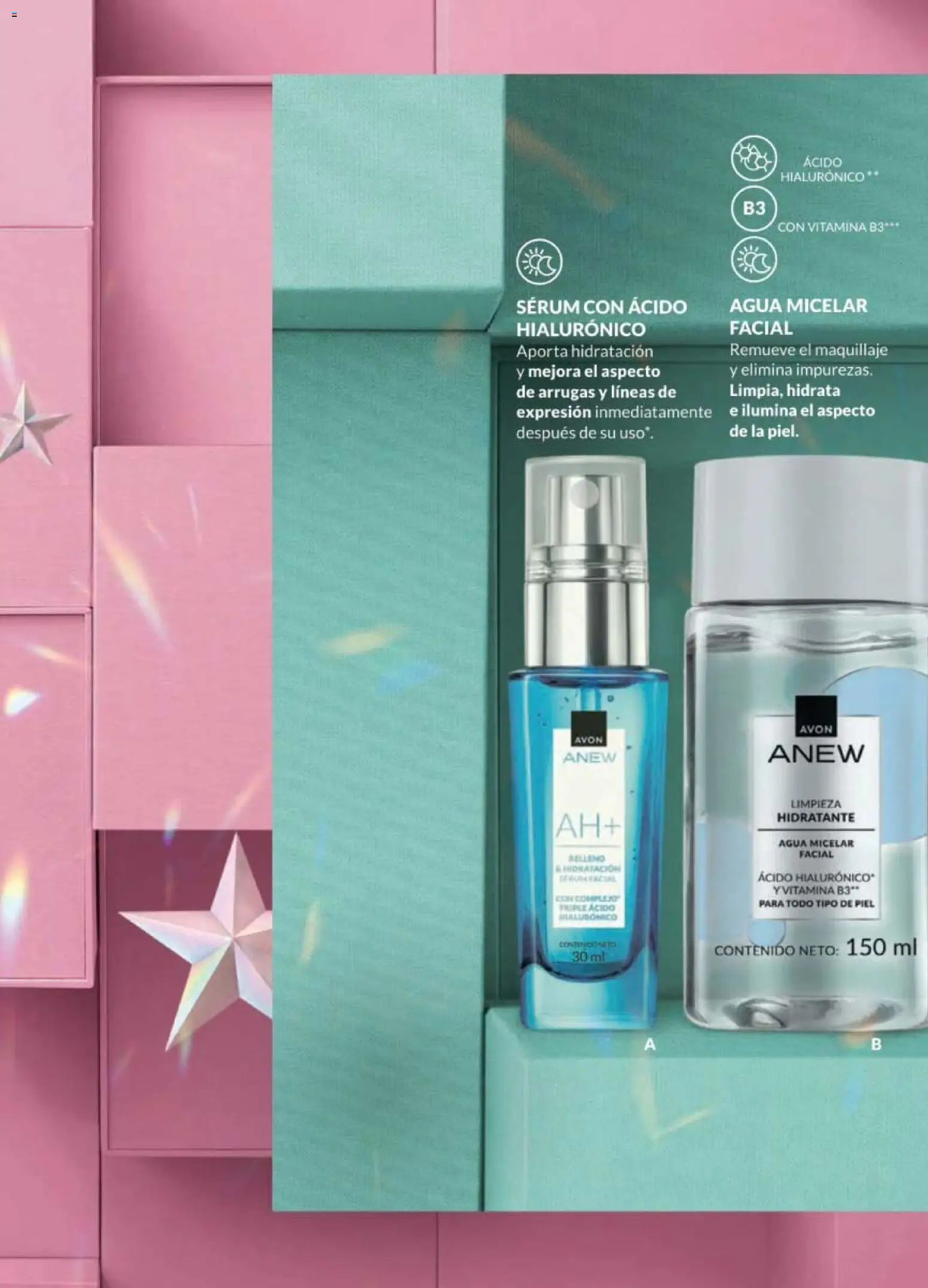 Nuevas ofertas de AVON válidas en toda la República Mexicana desde el 07.11.2025. ¡Encuentra las mejores ofertas en AVON campaña 17 2025! | Página: 102 | Productos: Serum, Agua, Maquillaje, Agua micelar