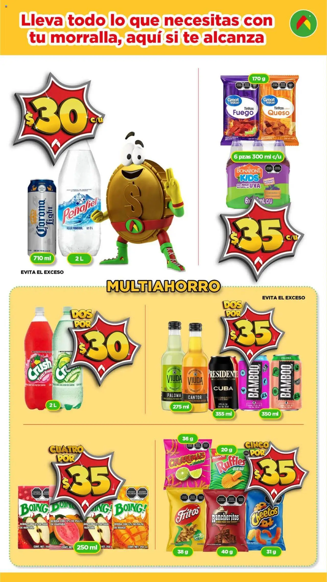 Nuevas ofertas de Bodega Aurrerá válidas en toda la República Mexicana desde el 14.08.2025. ¡Encuentra las mejores ofertas en Bodega Aurrerá - Folleto Morralla! | Página: 10 | Productos: Manzana, Mango, Uva, Té