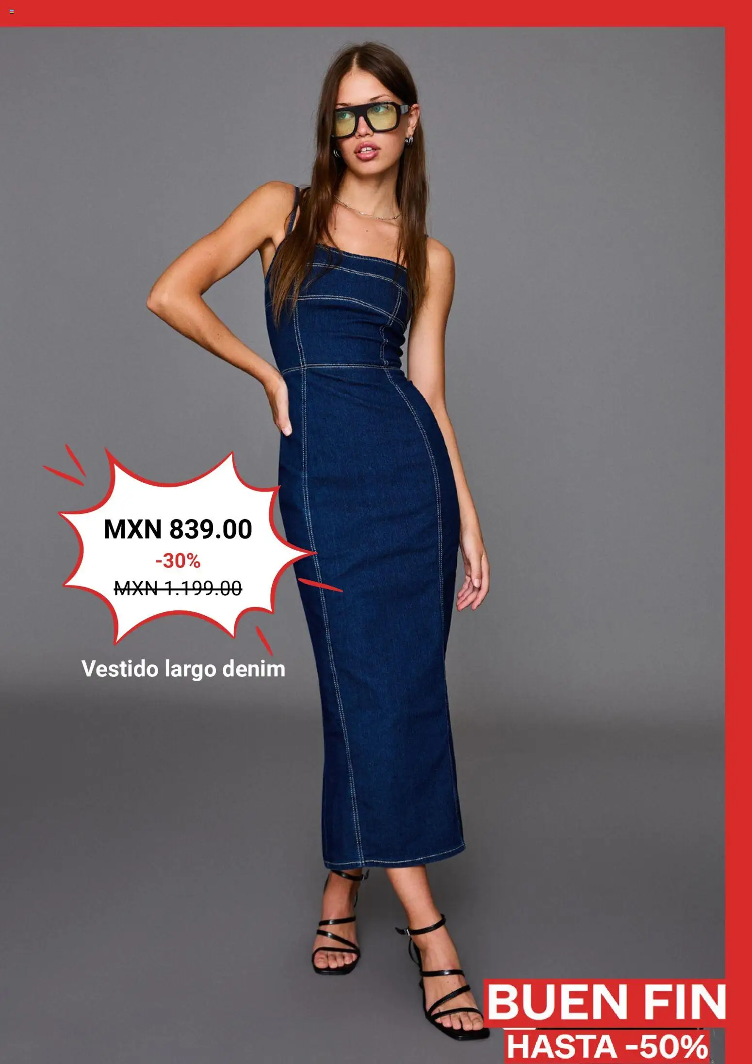 Nuevas ofertas de Bershka válidas en toda la República Mexicana desde el 13.11.2025. ¡Encuentra las mejores ofertas en Bershka Buen Fin! | Página: 9 | Productos: Vestido