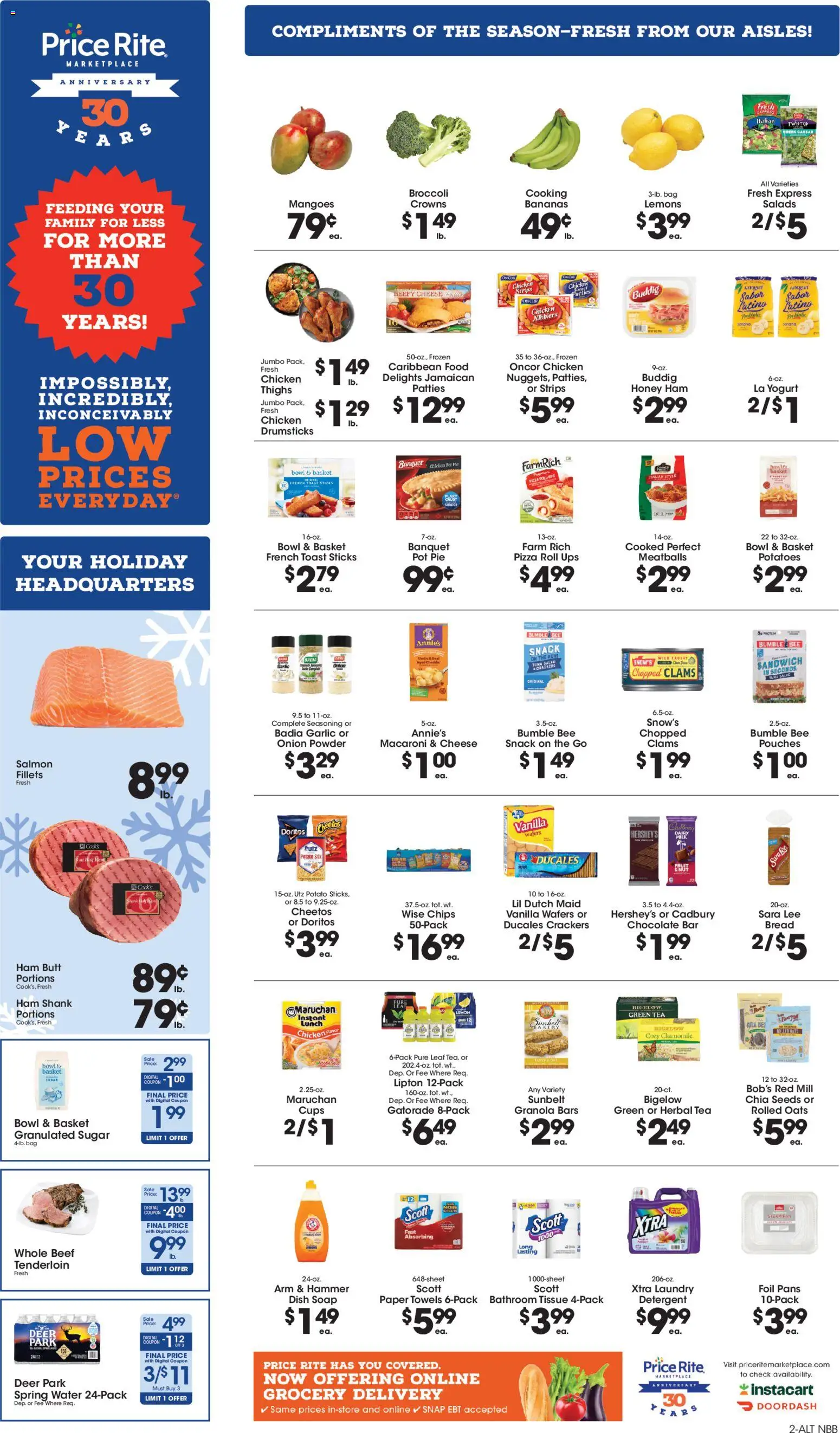 Price Rite Weekly Ad - valid from 05.12.2025 | Page: 2 | Products: Bakery, Broccoli, Salad, UPS