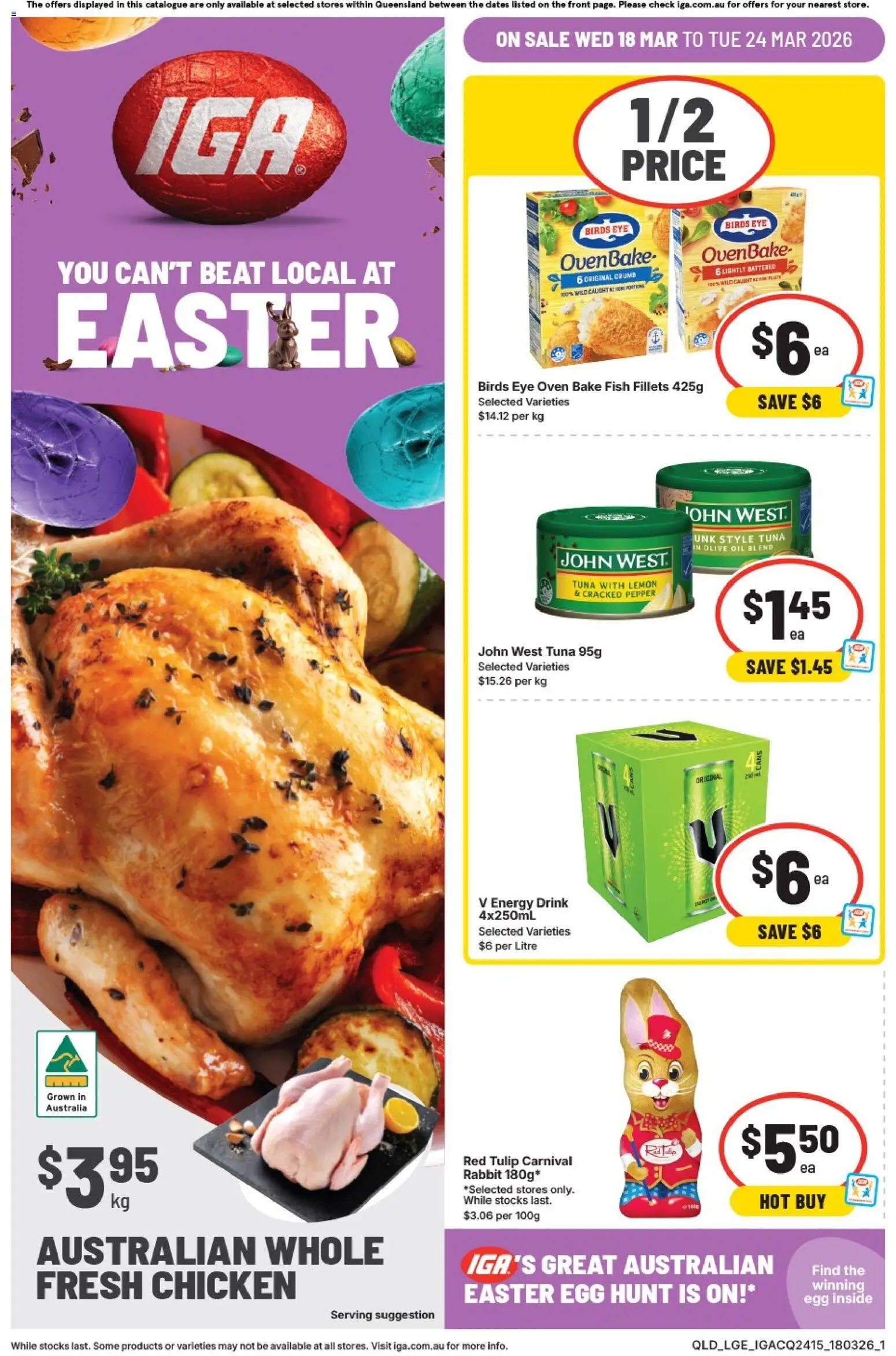 IGA catalogue - valid from 18.03.2026 | Page: 1 | Products: Oil, Pizza, Olive oil, Sugar