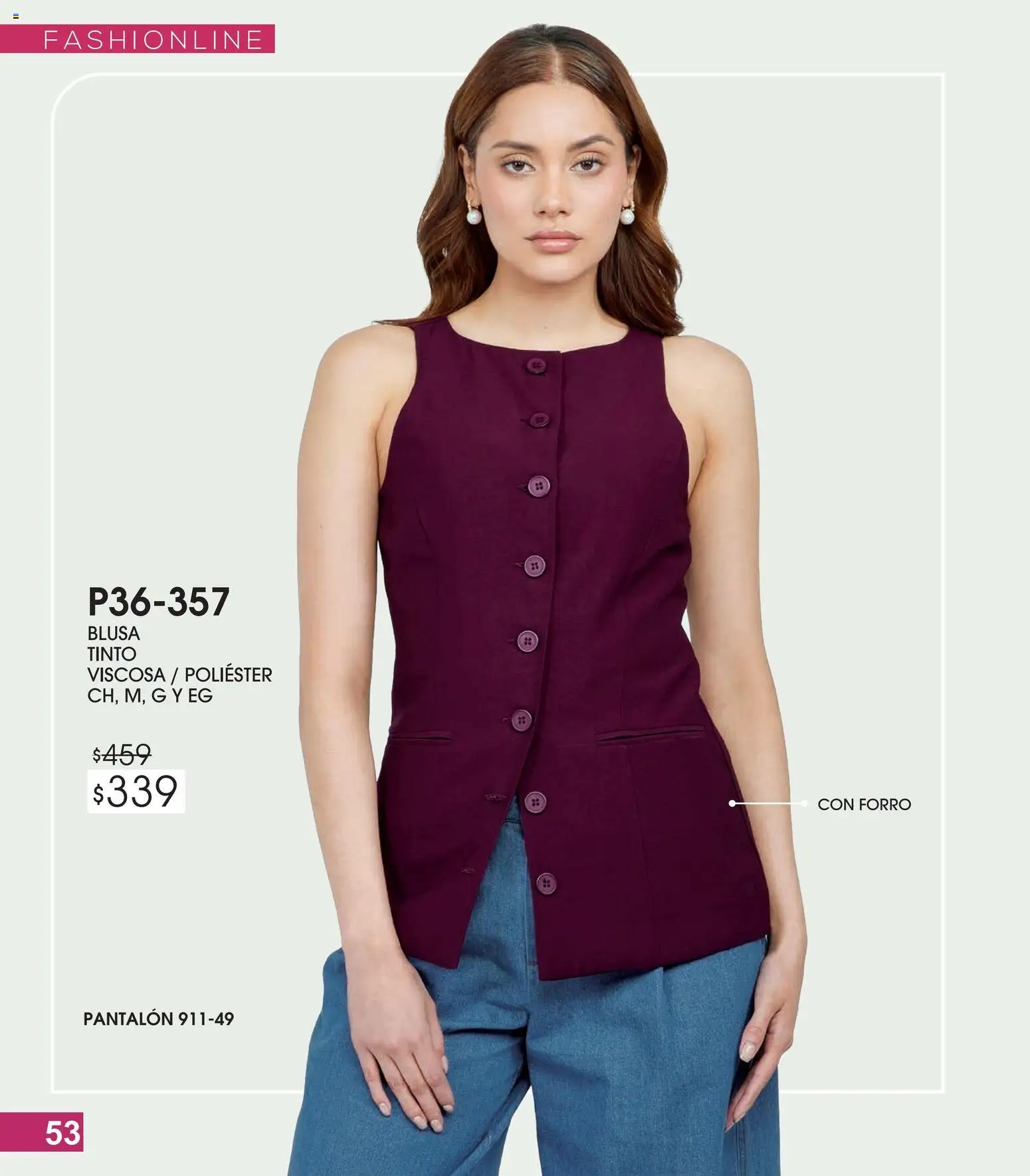 Nuevas ofertas de Cklass válidas en toda la República Mexicana desde el 13.02.2026. ¡Encuentra las mejores ofertas en Cklass catálogo Especial Fashionline! | Página: 54 | Productos: Blusa