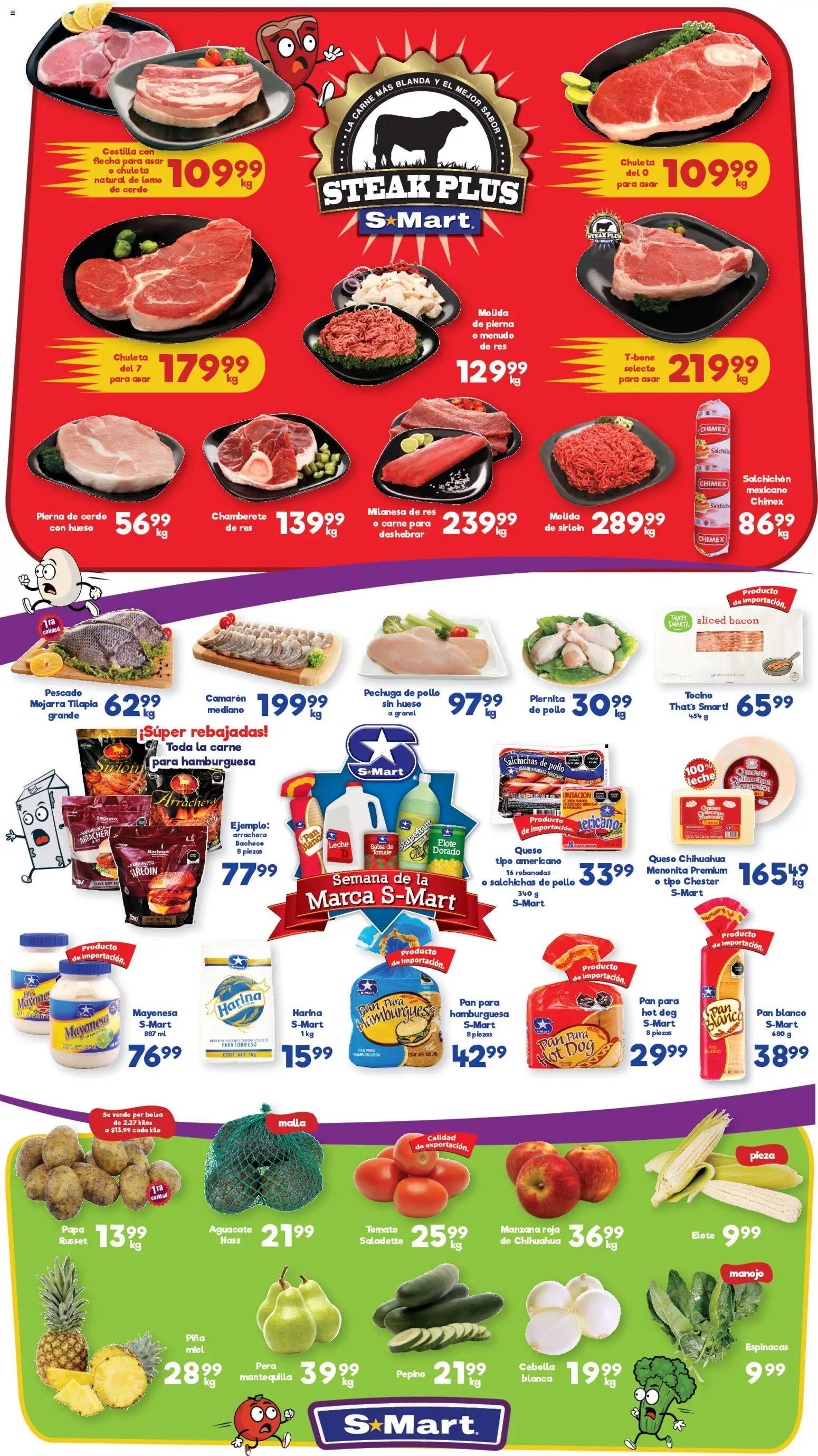 Nuevas ofertas de S-Mart válidas en toda la República Mexicana desde el 06.02.2026. ¡Encuentra las mejores ofertas en S-Mart folleto Chihuahua! | Página: 1