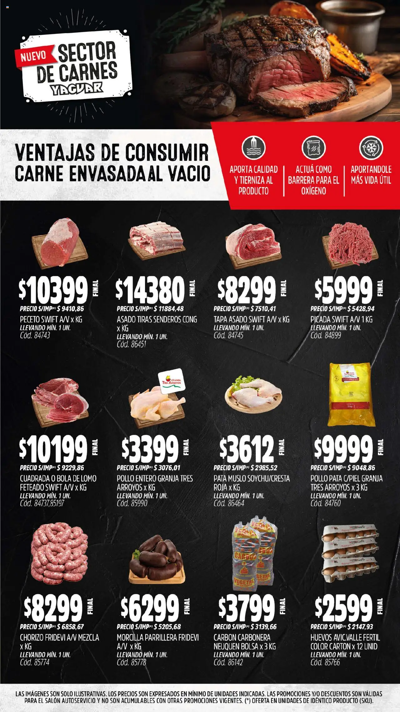 Yaguar - Neuquén │ válido desde el 04.08.2025 | Página: 8 | Productos: Bolsa, Pollo, Chorizo, Morcilla
