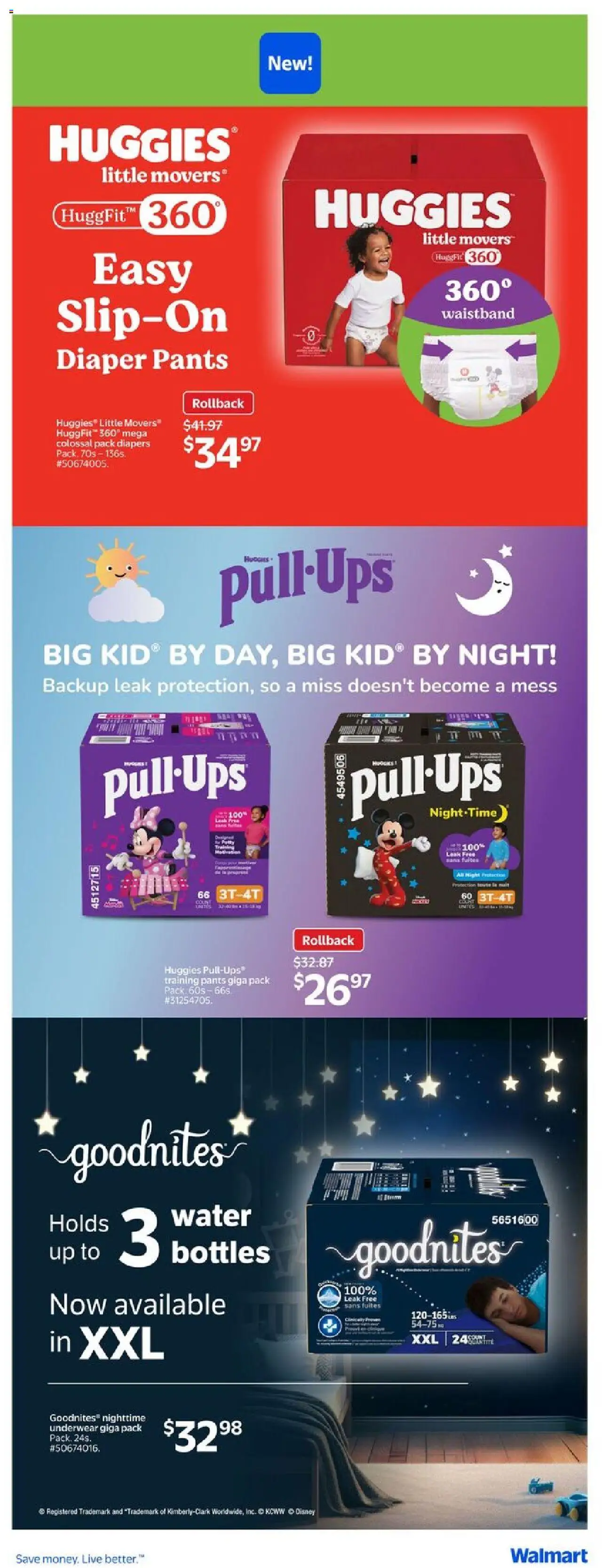 Walmart flyer valid from 11.09.2025 | Page: 19 | Products: Pants, Underwear