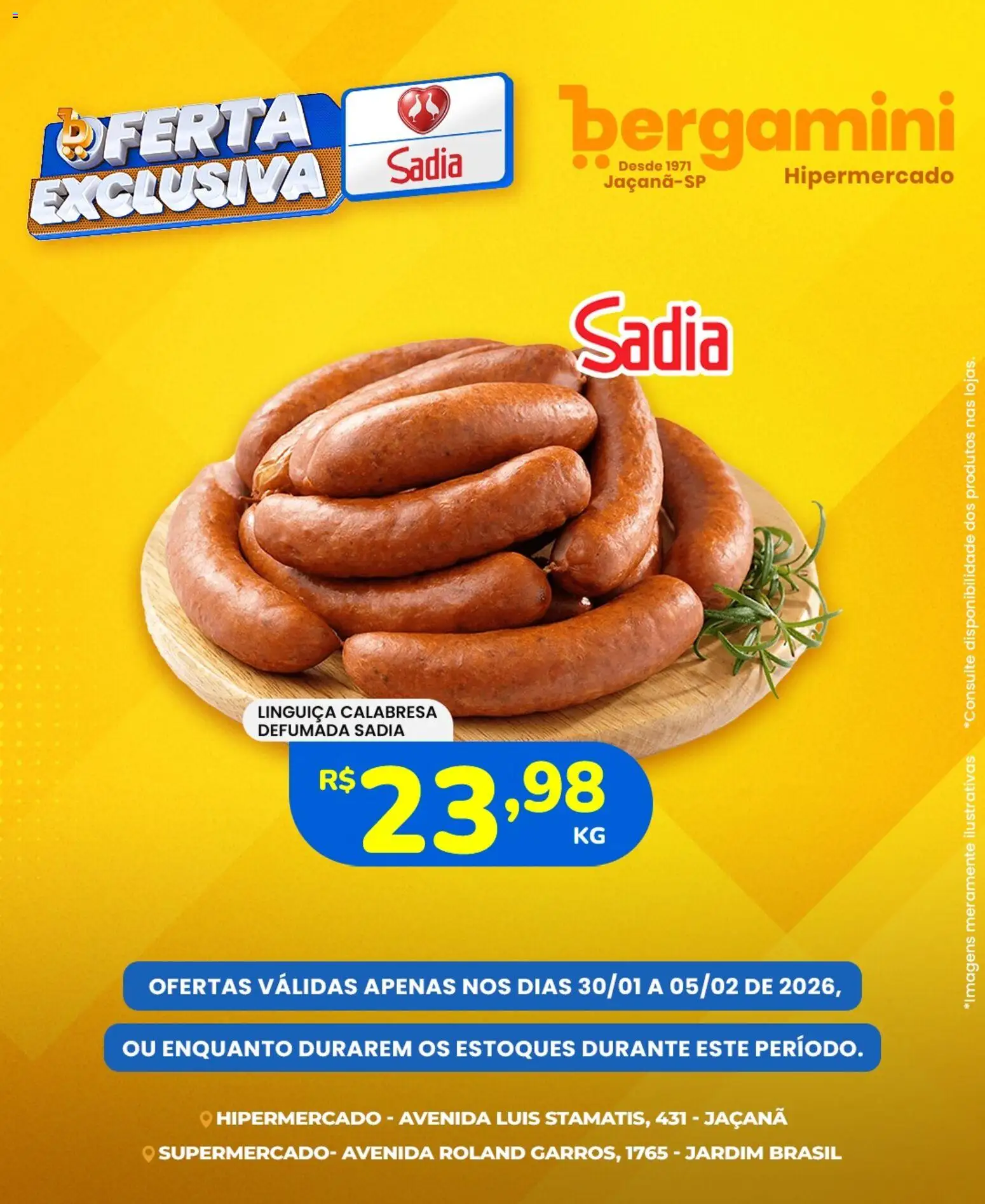 Supermercado Bergamini Folheto - válido de 30.01.2026 | Página: 6 | Produtos: Linguiça