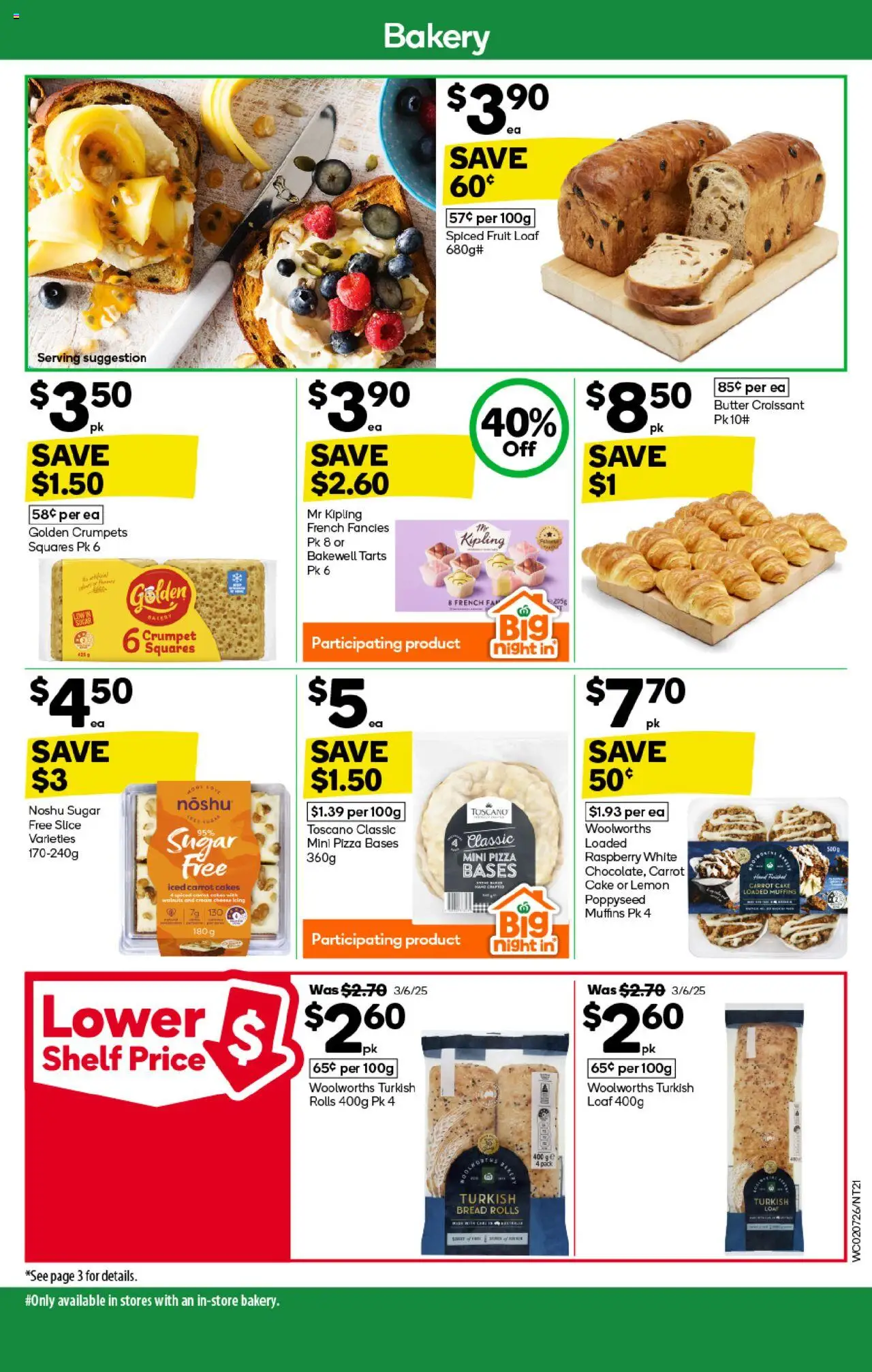 Woolworths catalogue - valid from 02.07.2025 | Page: 21 | Products: Bread, Muffins, Sugar, Bakery