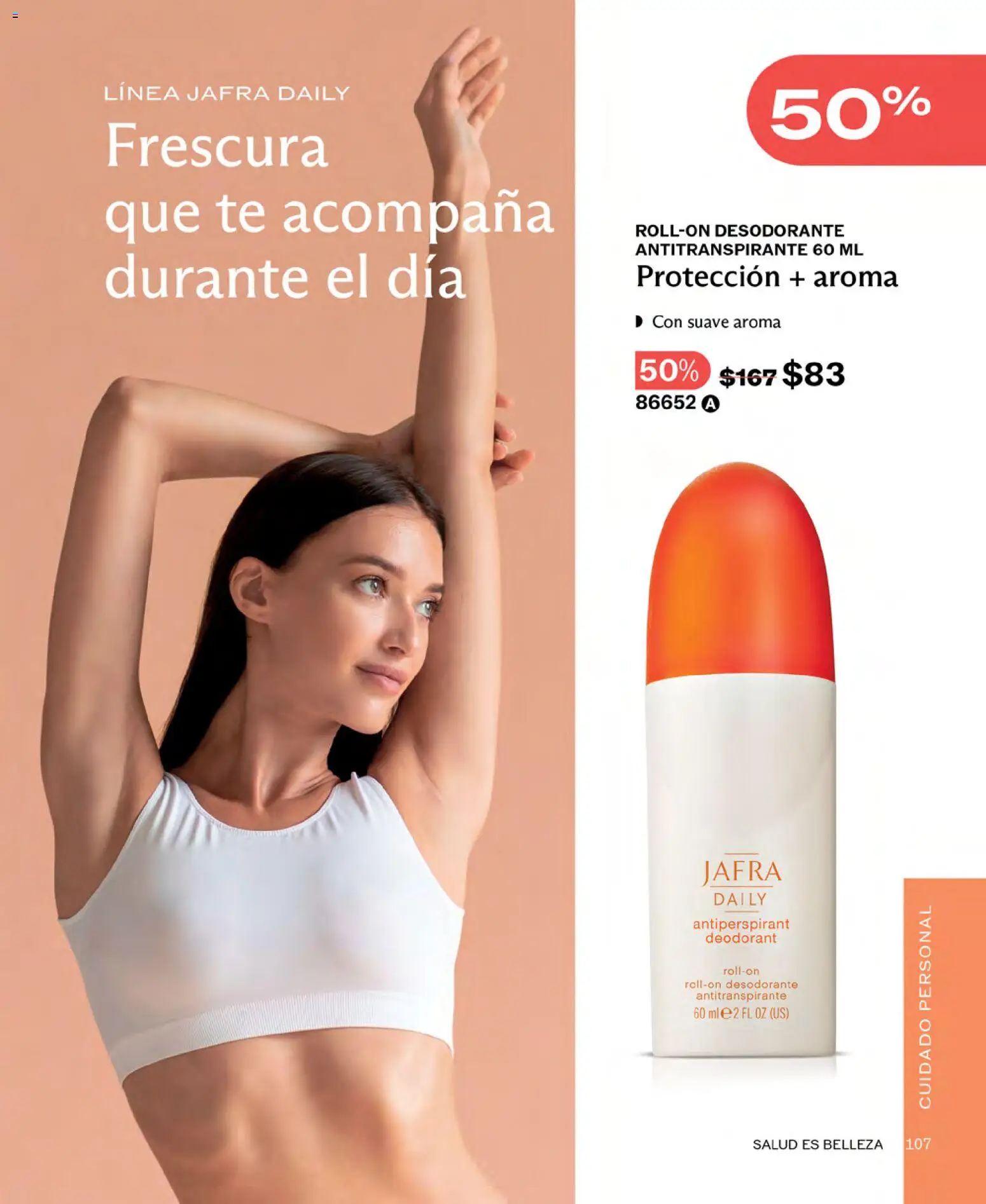 Nuevas ofertas de JAFRA válidas en toda la República Mexicana desde el 01.11.2025. ¡Encuentra las mejores ofertas en JAFRA catálogo! | Página: 107 | Productos: Desodorante, Antitranspirante, Té