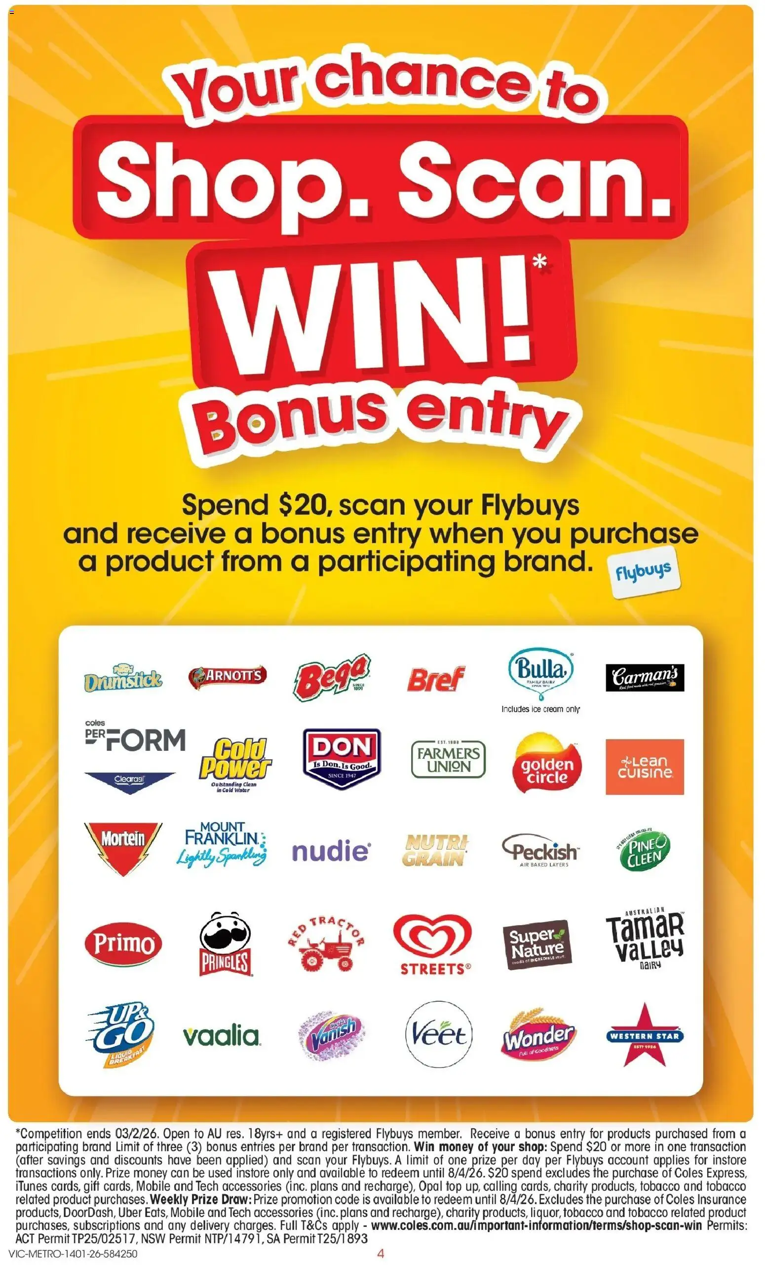 Coles catalogue - valid from 14.01.2026 | Page: 4 | Products: Dairy, Opal, Cream, Mobile