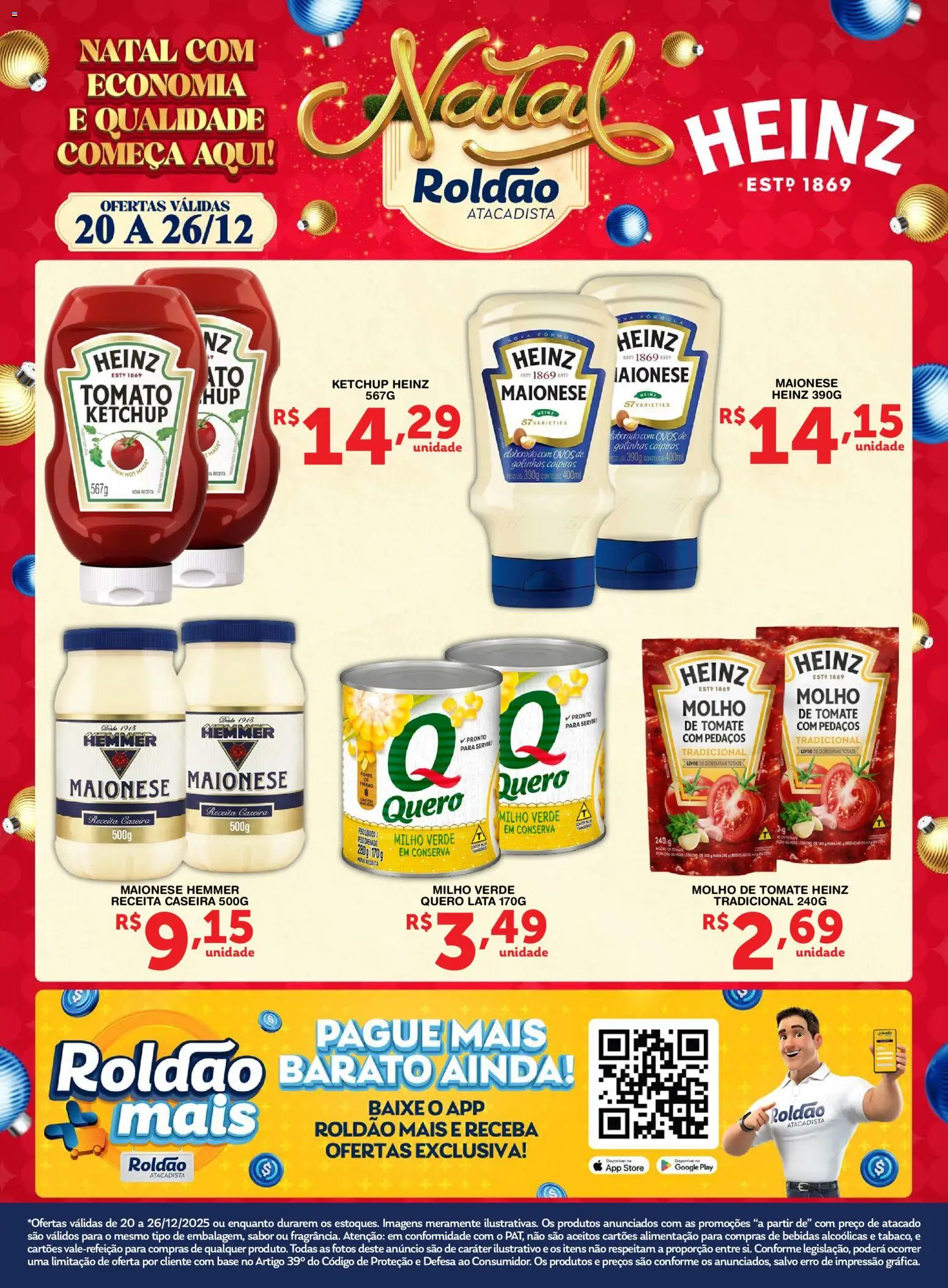 Roldão Folheto - válido de 20.12.2025 | Página: 1 | Produtos: Ovos, Base, Ketchup, Maionese