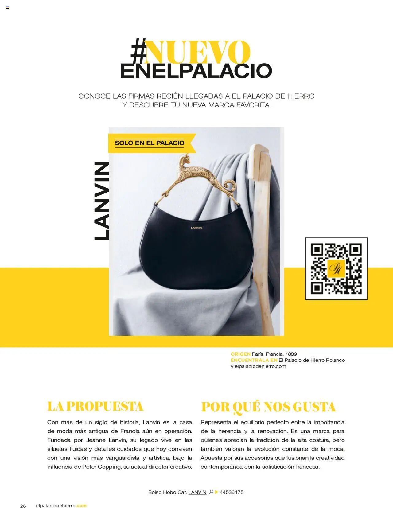 Nuevas ofertas de Palacio De Hierro válidas en toda la República Mexicana desde el 01.08.2025. ¡Encuentra las mejores ofertas en Palacio De Hierro - Catálogo! | Página: 28 | Productos: Bolso