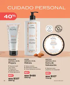 Vista previa de JAFRA catálogo, nuevo folleto de la tienda, válido en México a partir del 01.01.2026 | Página: 50 | Productos: Exfoliante corporal, Loción, Body