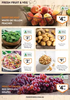 Preview of Foodworks catalogue VIC - valid from 01.04.2026 | Page: 6 | Products: Salad, Potatoes, Grapes