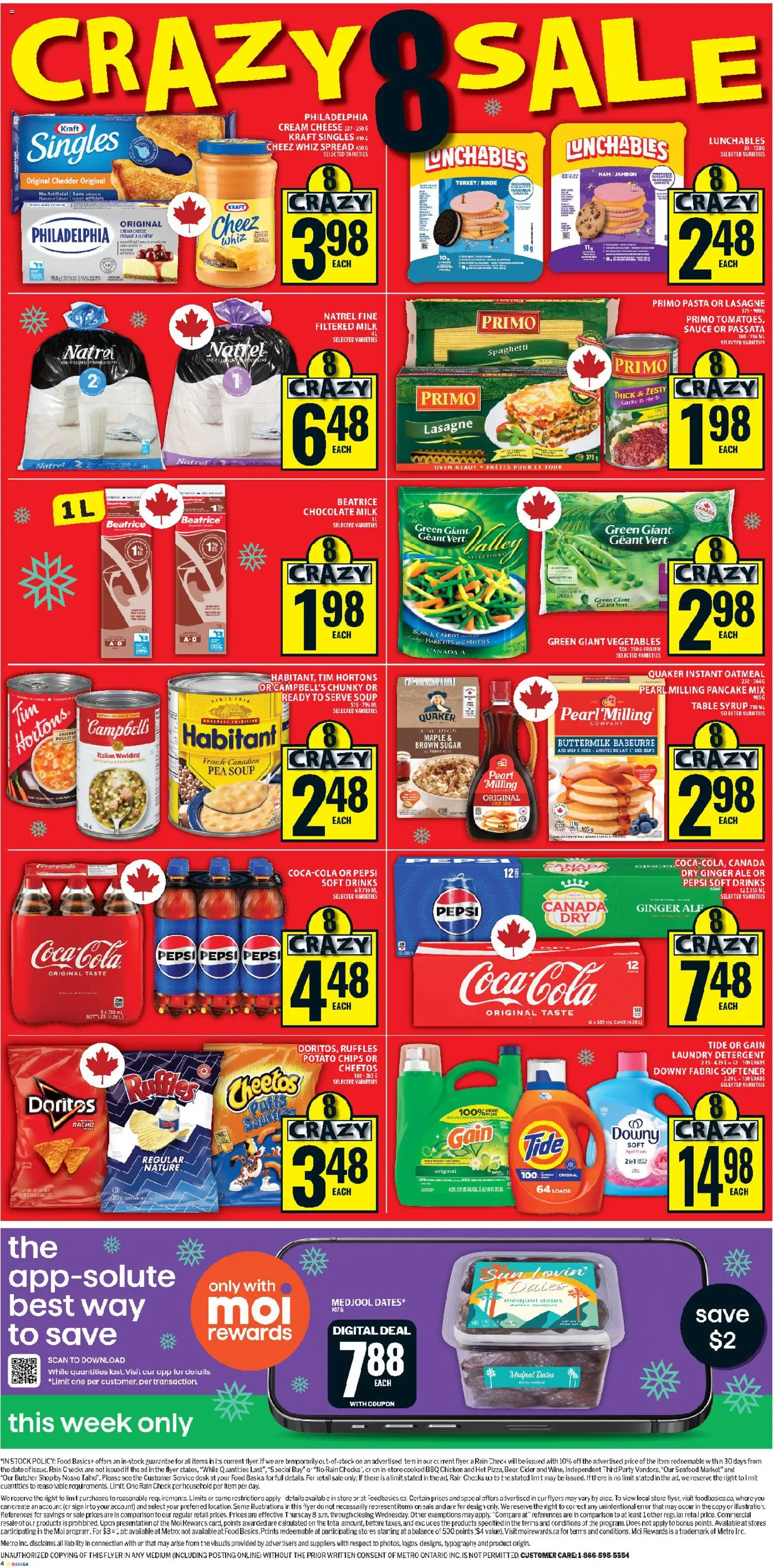 Food Basics flyer valid from 27.11.2025 | Page: 3 | Products: Turkey, Milk, Cheese, Chocolate