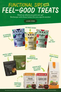 Preview of Sprouts weekly ads valid from 25.02.2026 | Page: 7 | Products: Biotin, Berries, Salt, Mango