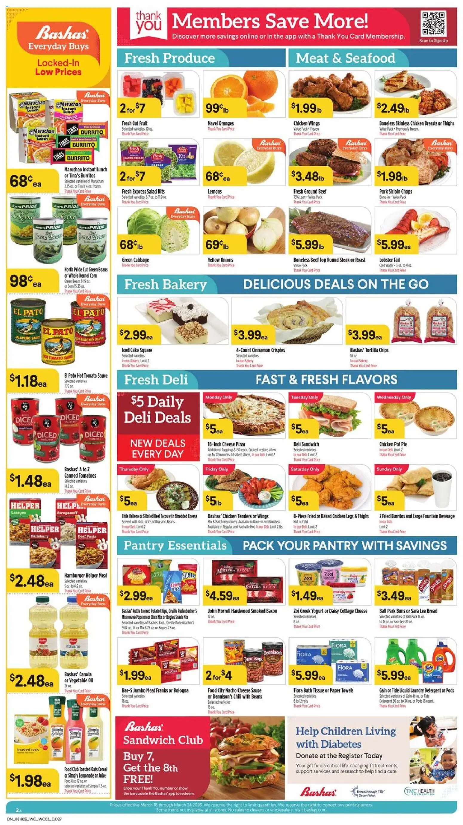 Basha's Dine - valid from 18.03.2026 | Page: 2 | Products: Bath, Juice, Beef, Cabbage