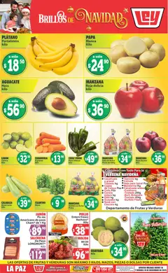 Vista previa de Casa Ley folleto Las ofertas de frutas y verduras, nuevo folleto de la tienda, válido en México a partir del 18.12.2025