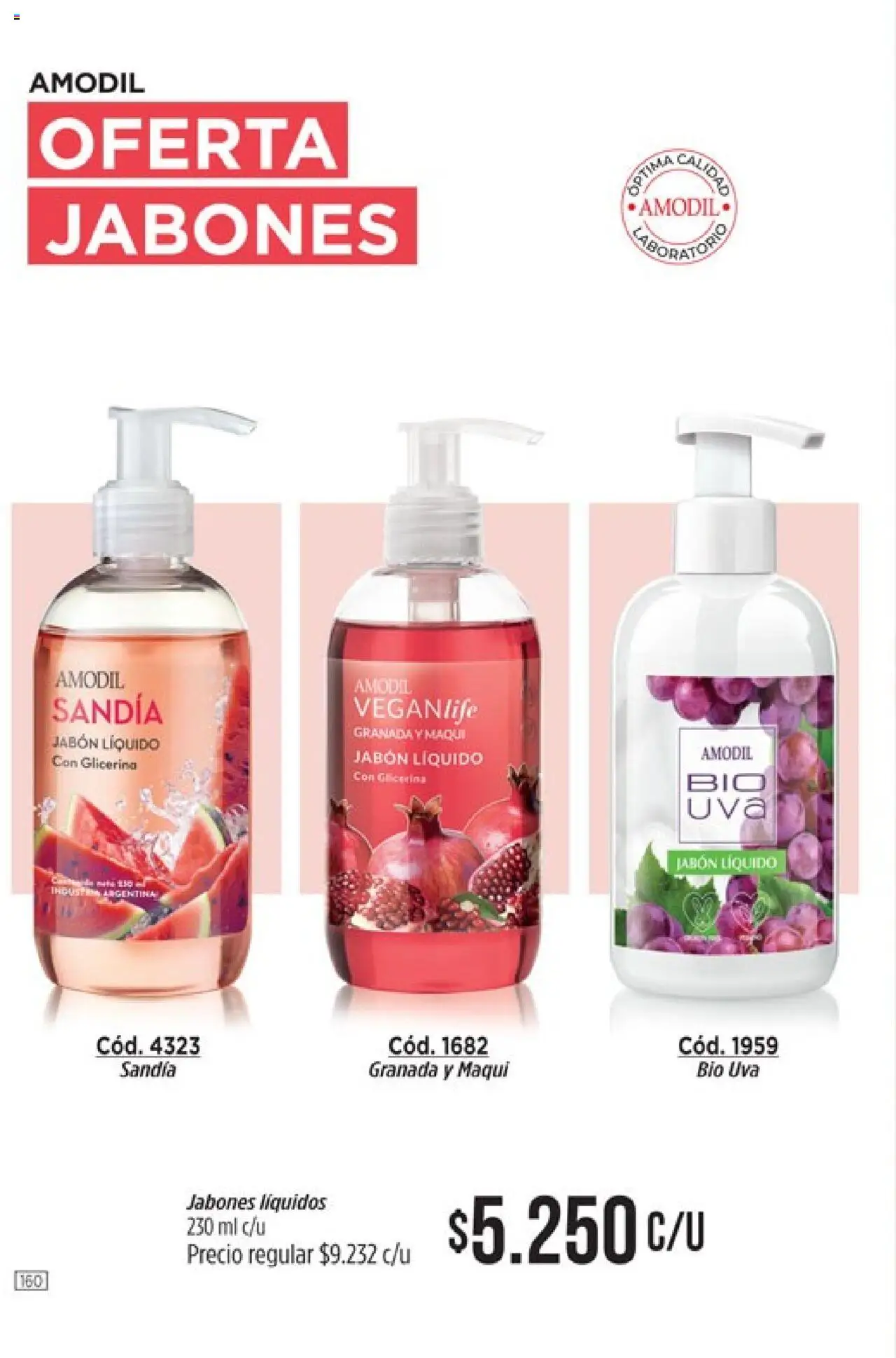 Catálogo Amodil Campaña 11 │ válido desde el 13.06.2025 | Página: 160 | Productos: Sandía, Jabón líquido, Jabón, Uva