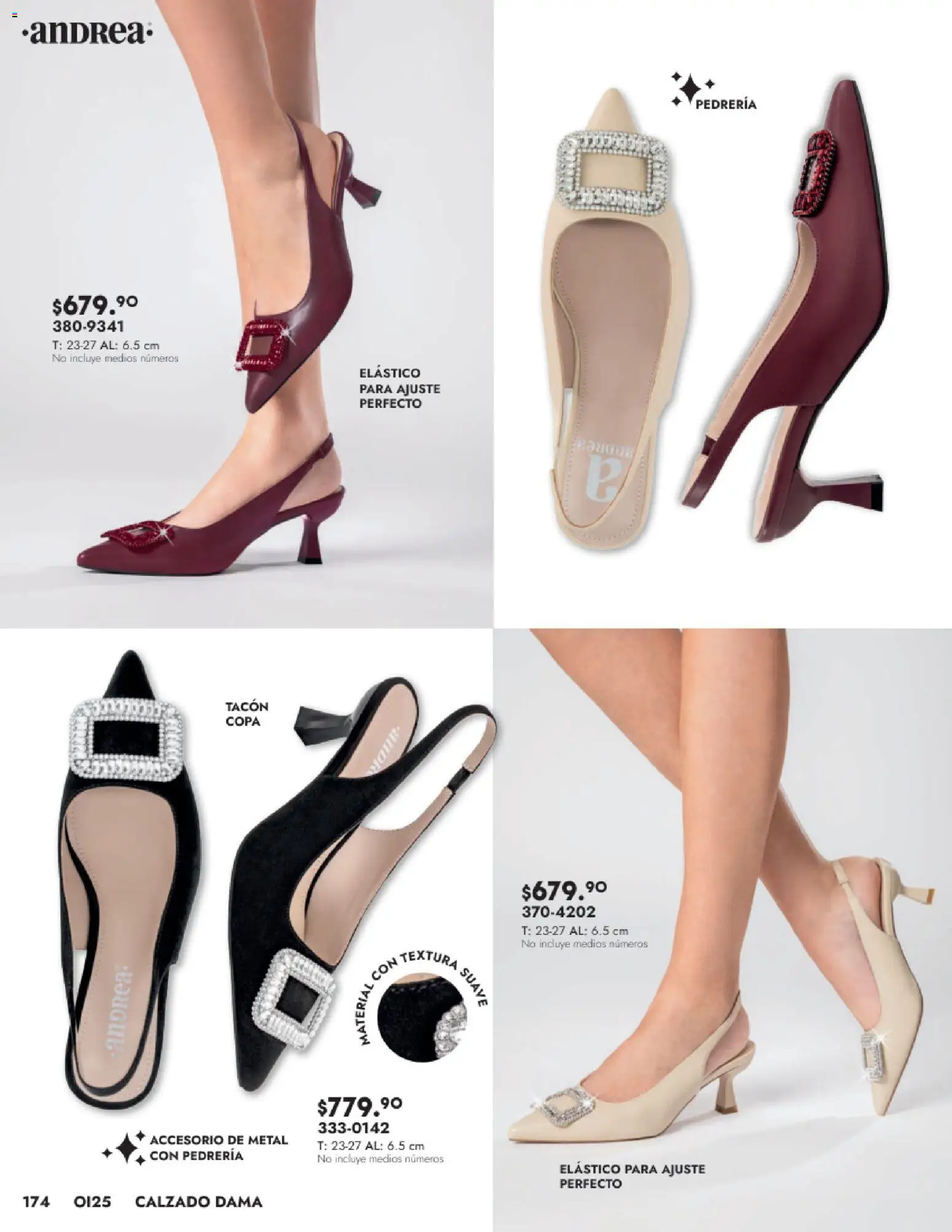 Nuevas ofertas de Andrea válidas en toda la República Mexicana desde el 24.08.2025. ¡Encuentra las mejores ofertas en Andrea - Catálogo Calzado Dama! | Página: 174