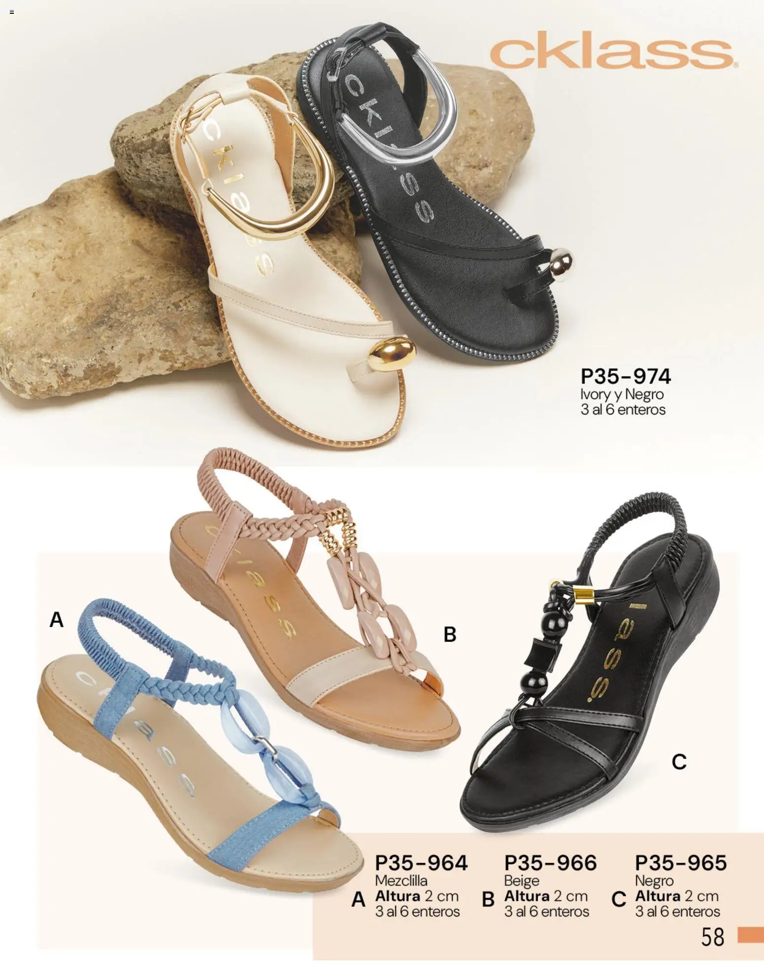 Nuevas ofertas de Cklass válidas en toda la República Mexicana desde el 05.03.2026. ¡Encuentra las mejores ofertas en Cklass catálogo Complemento Verano Calzado! | Página: 62