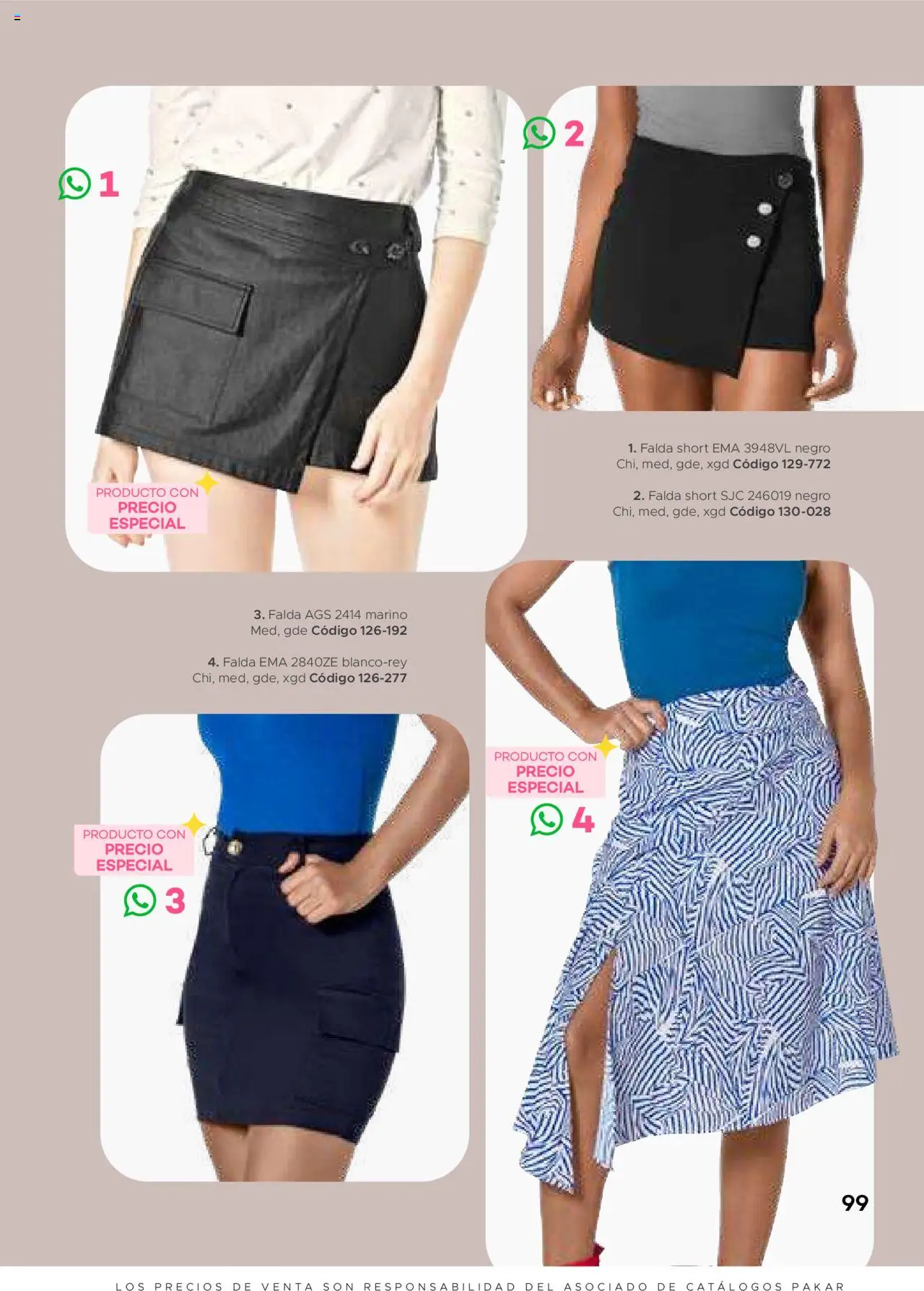 Nuevas ofertas de SC Pakar válidas en toda la República Mexicana desde el 31.01.2025. ¡Encuentra las mejores ofertas en SC Pakar catálogo Ropa! | Página: 99 | Productos: Falda, Short