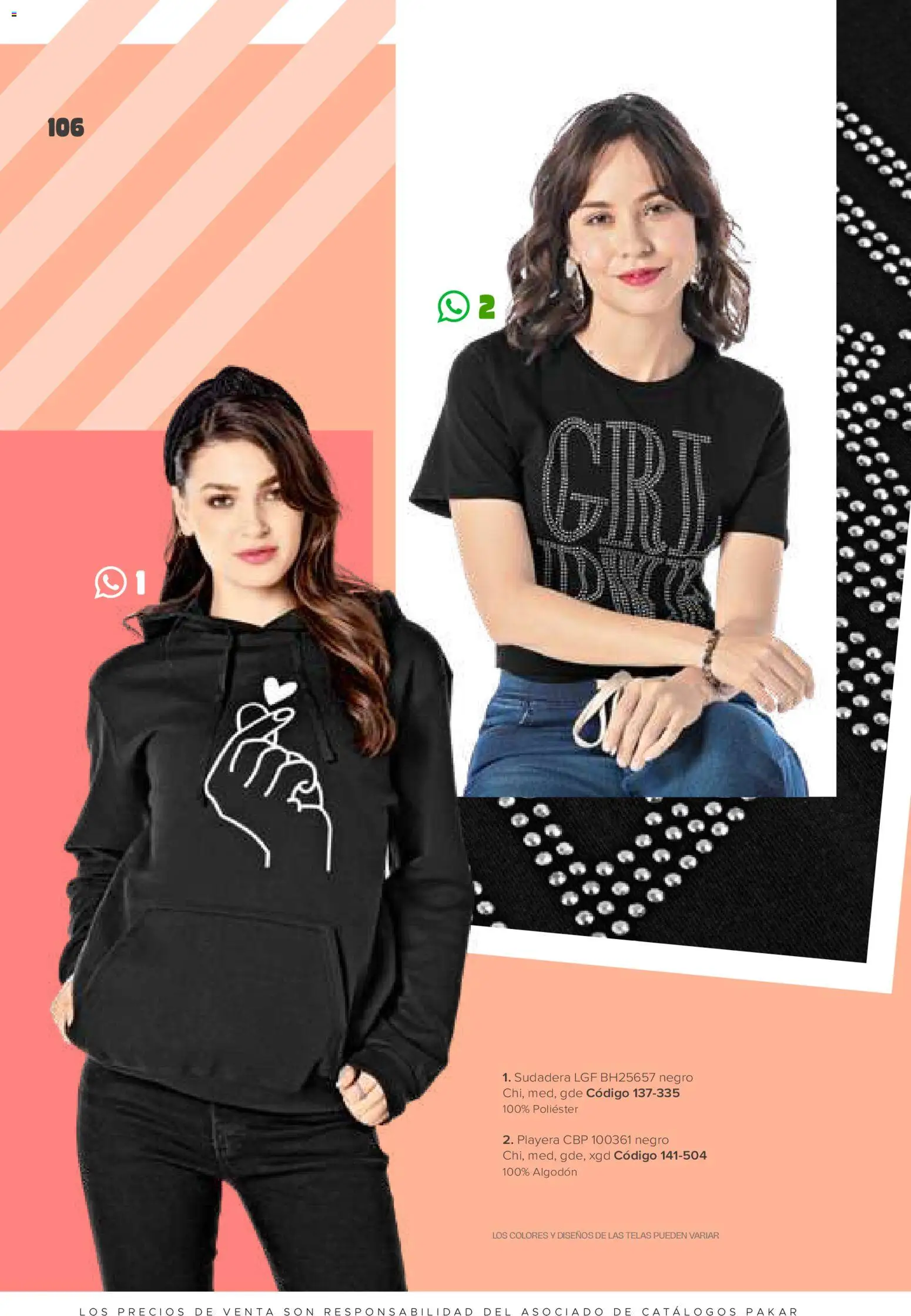 Nuevas ofertas de SC Pakar válidas en toda la República Mexicana desde el 30.01.2026. ¡Encuentra las mejores ofertas en SC Pakar catálogo Ropa! | Página: 106 | Productos: Algodón, Sudadera, Playera