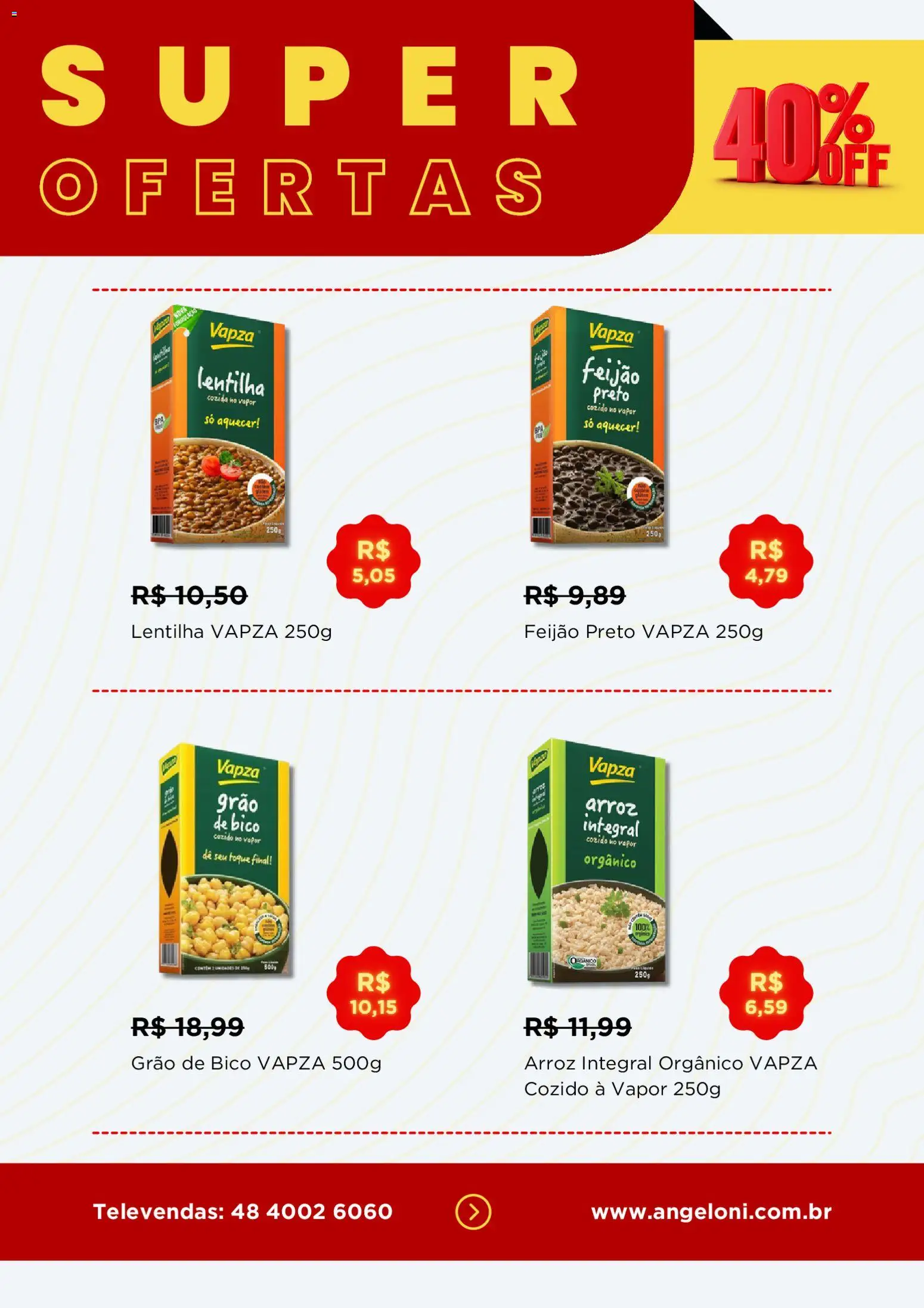 Angeloni Folheto - válido de 19.03.2026 | Página: 2 | Produtos: Feijão, Lentilha, Arroz, Bico