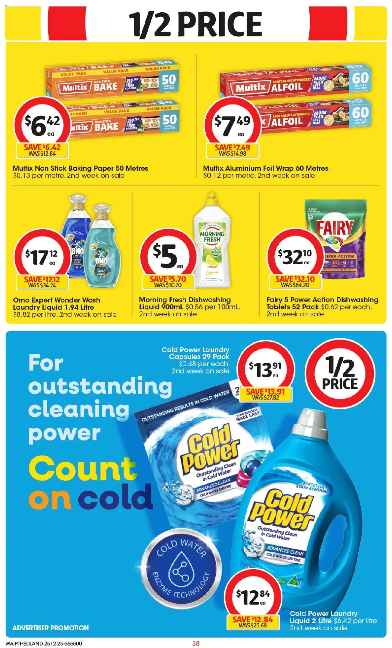 Coles catalogue - valid from 25.12.2025 | Page: 39 | Products: Aluminium foil, Water, Laundry, Tablets