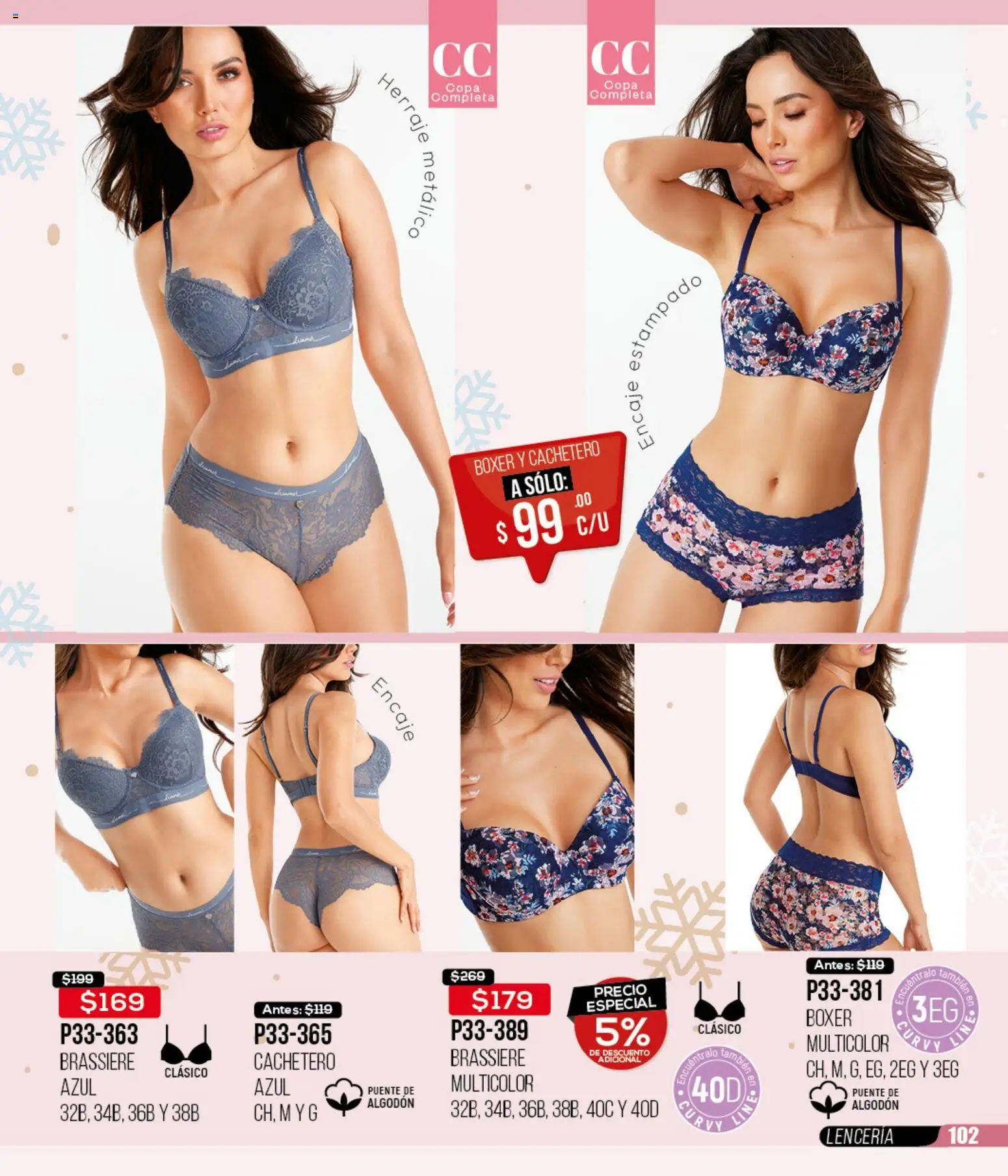 Nuevas ofertas de Cklass válidas en toda la República Mexicana desde el 15.12.2025. ¡Encuentra las mejores ofertas en Cklass catálogo Rebajas fin de año ropa! | Página: 103 | Productos: Algodón, Lenceria, Cachetero